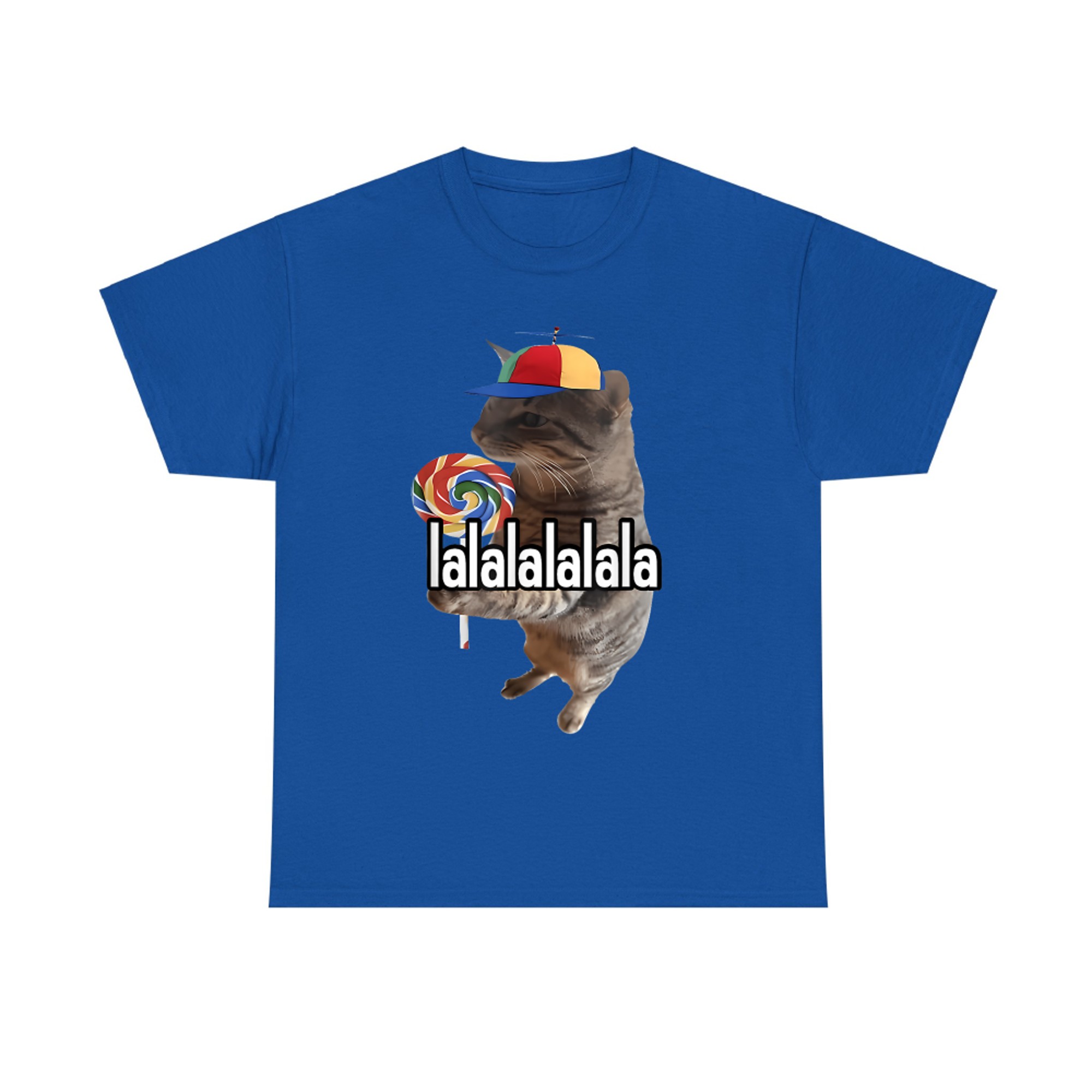 Silly Cat With Lollipop Meme T-Shirt