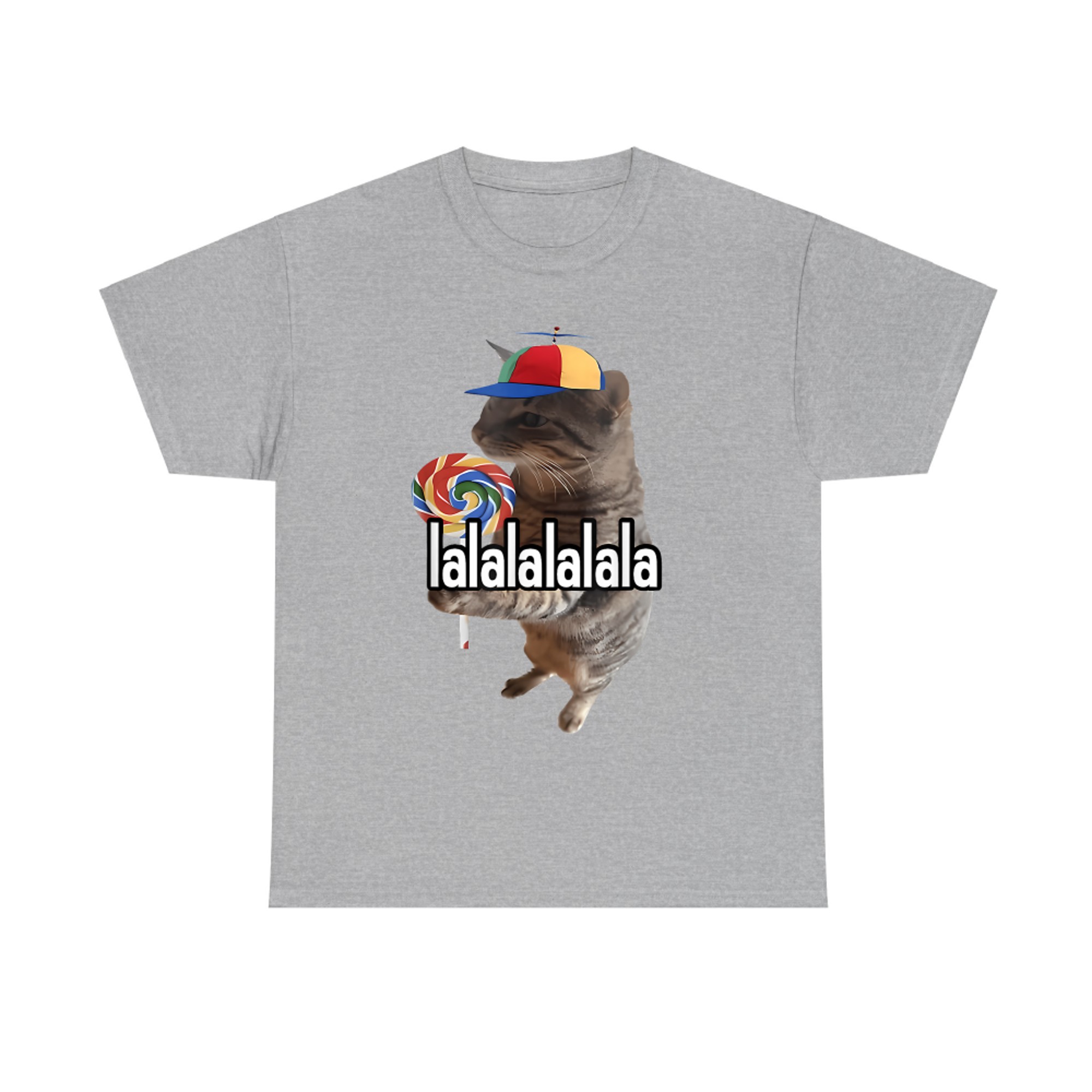Silly Cat With Lollipop Meme T-Shirt