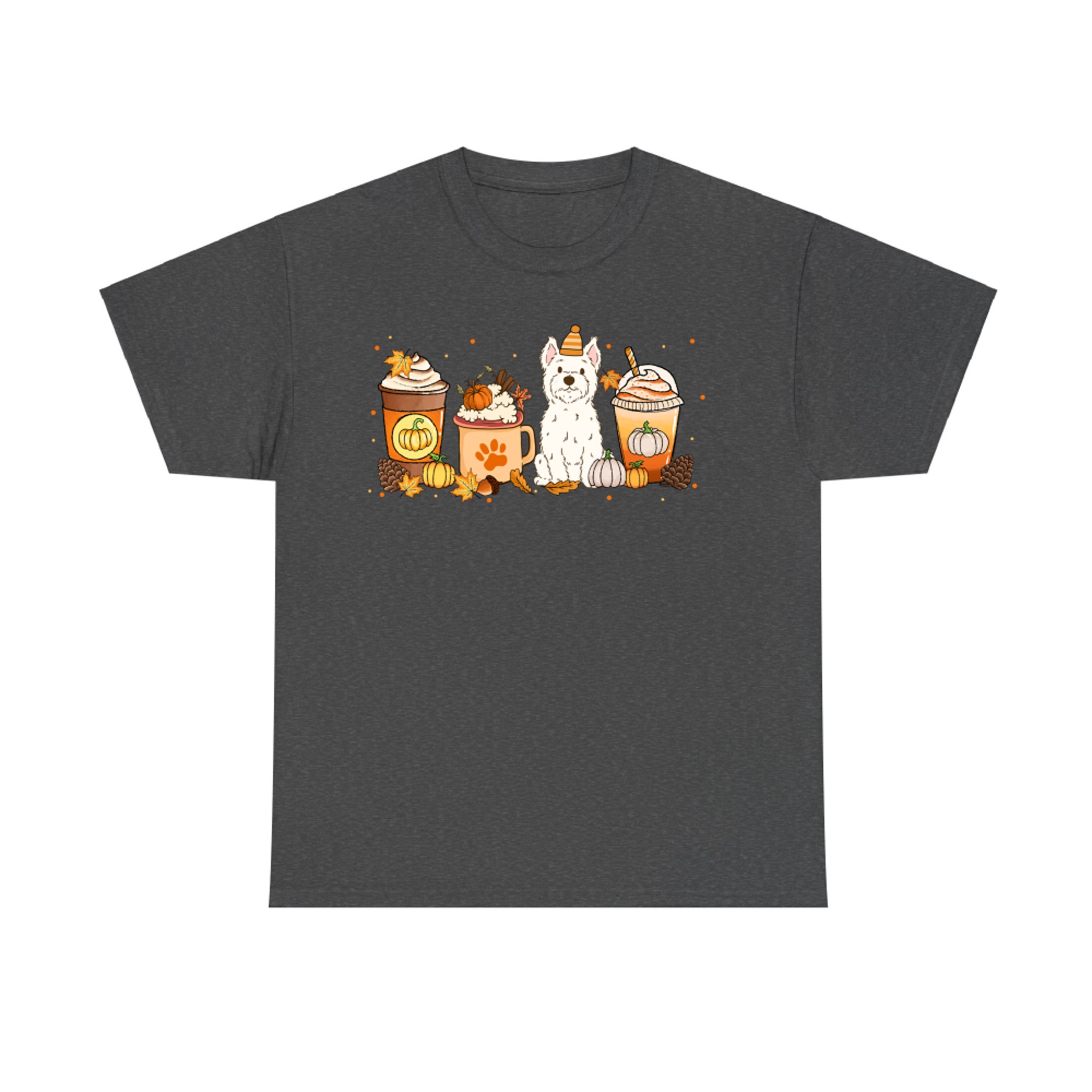 Westie Coffee Pumpkin Spice Dog Lovers Fall Thanksgiving T-Shirt