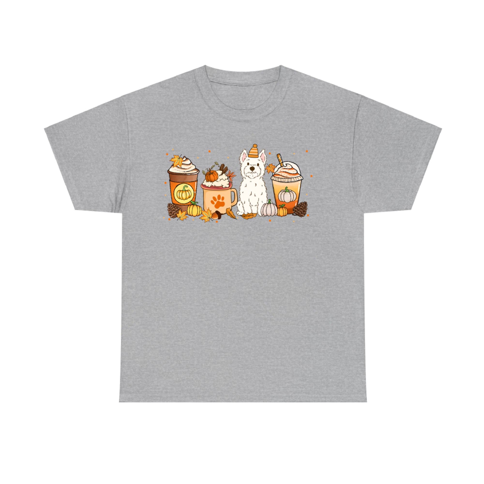 Westie Coffee Pumpkin Spice Dog Lovers Fall Thanksgiving T-Shirt