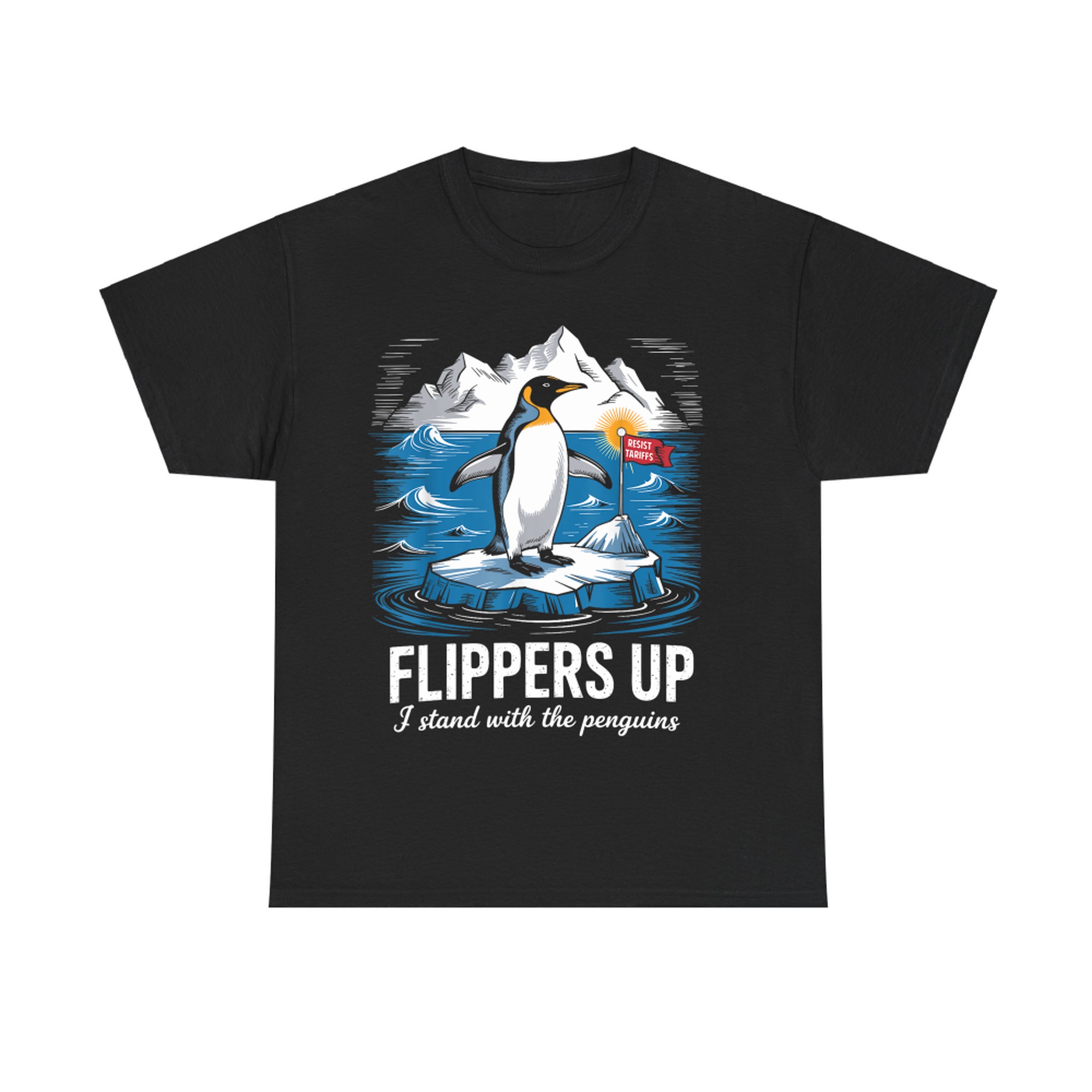 Flippers Up I Stand With The Penguins T-Shirt