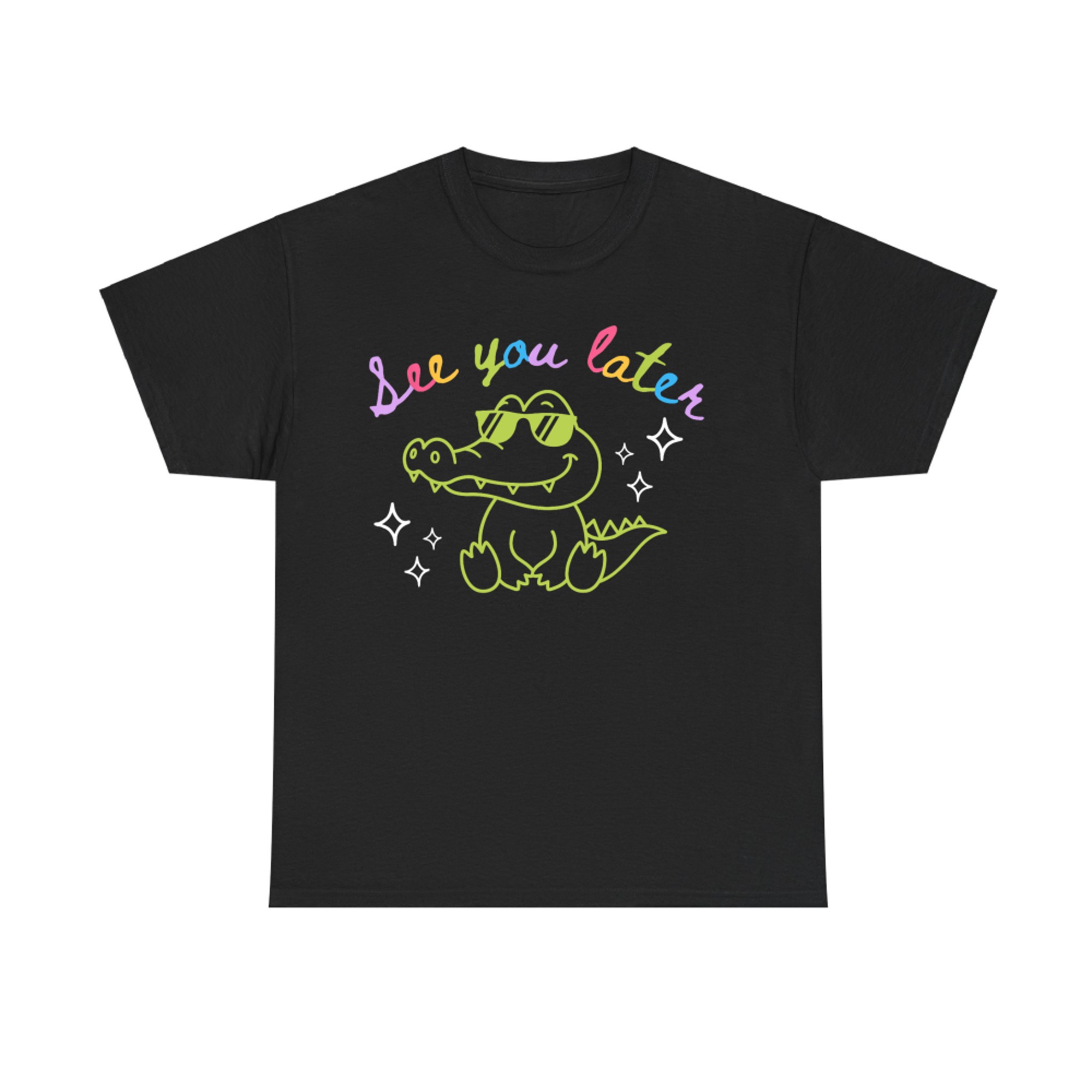 Funny Cool Alligator See You Later Last Day School T-Shirt