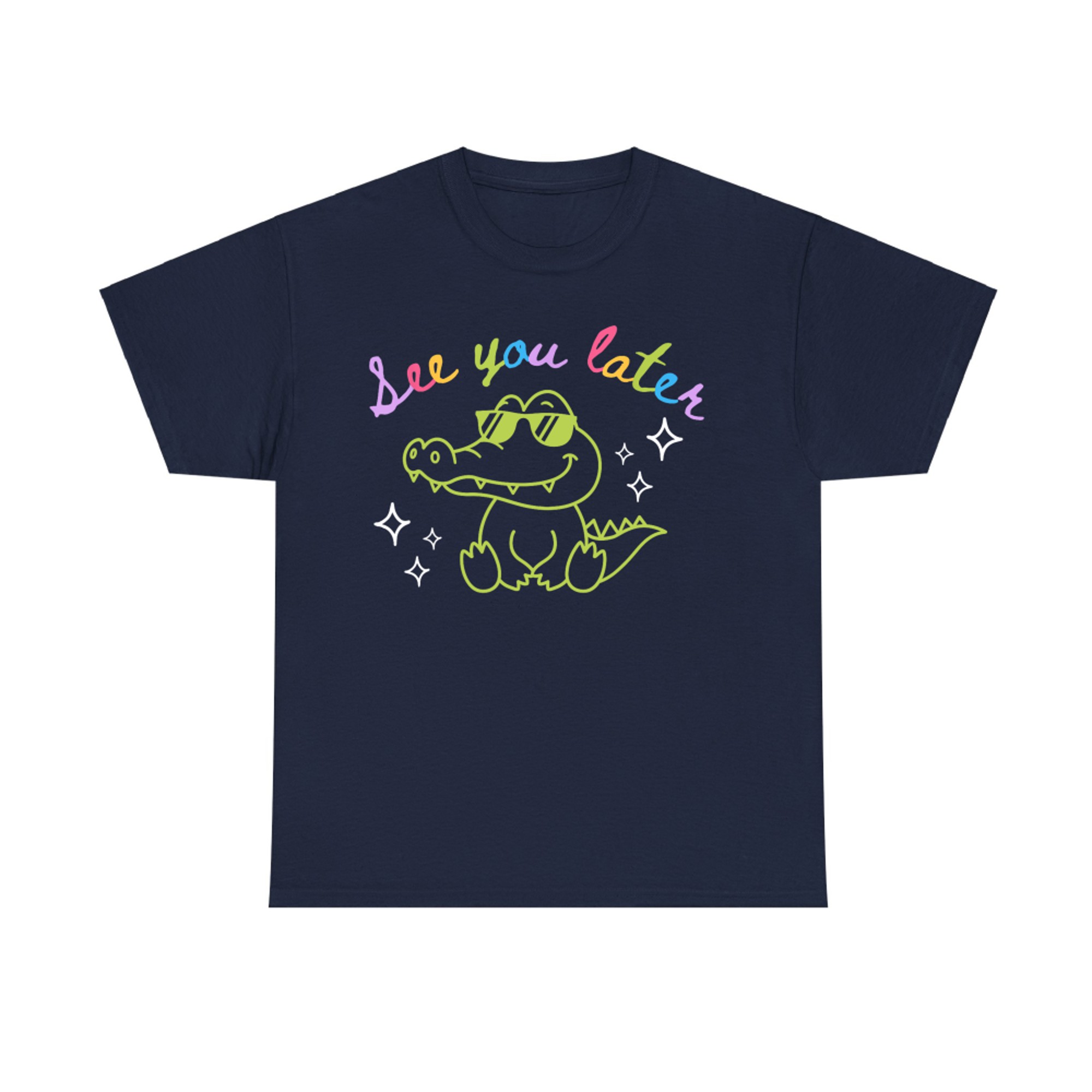 Funny Cool Alligator See You Later Last Day School T-Shirt