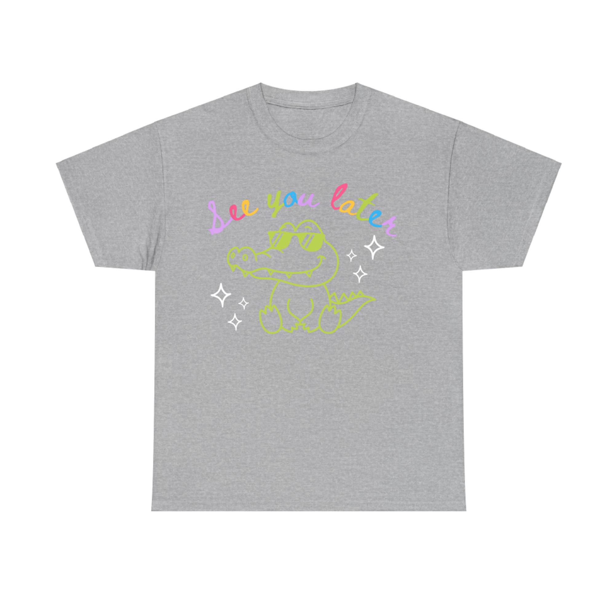 Funny Cool Alligator See You Later Last Day School T-Shirt