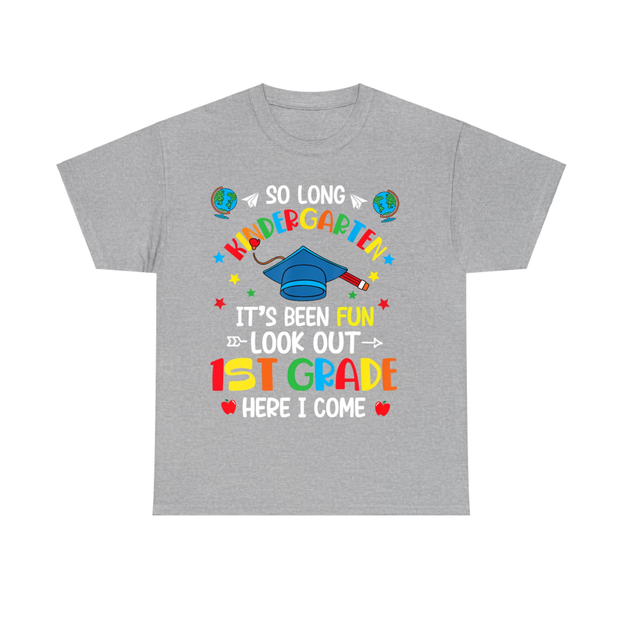 Kindergarten Graduation Goodbye Hello First Grade T-Shirt