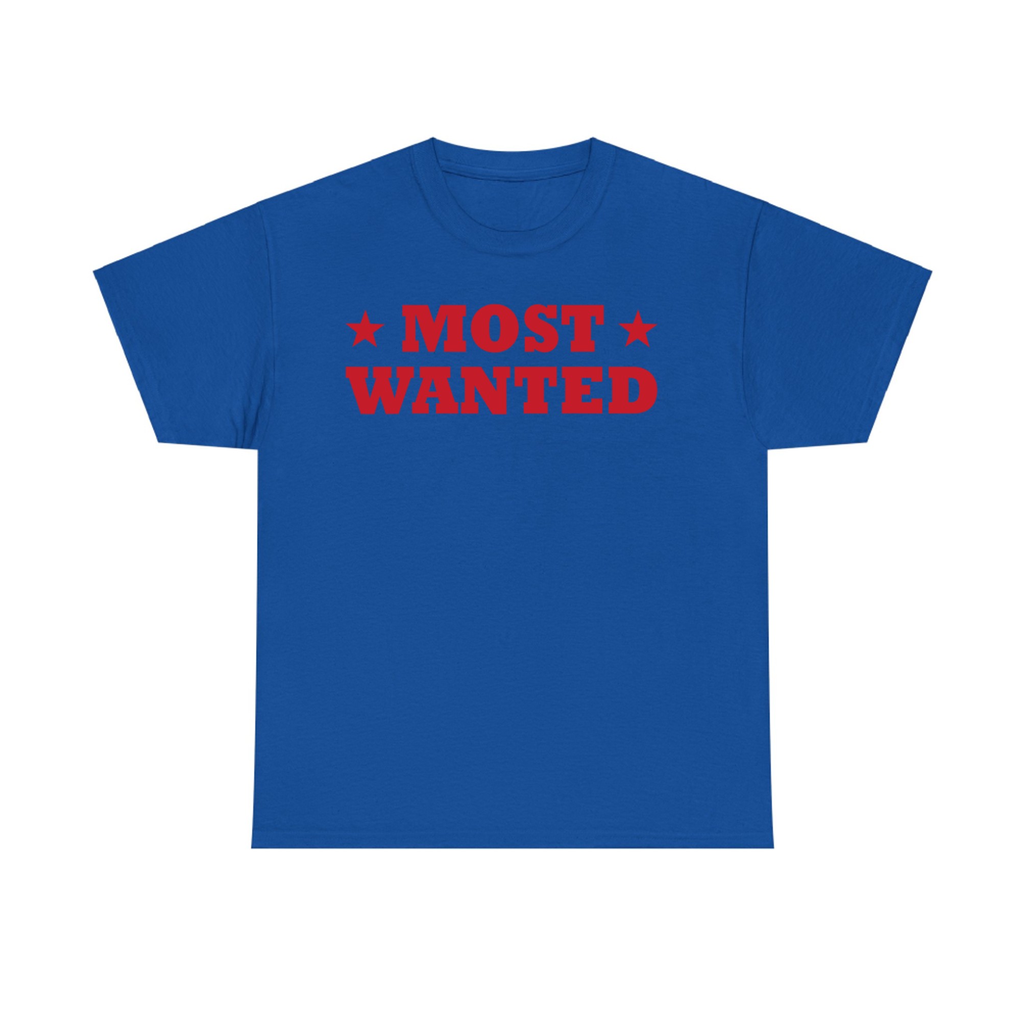 Vintage Western Most Wanted Cowboy Outlaw Style Graphic T-Shirt