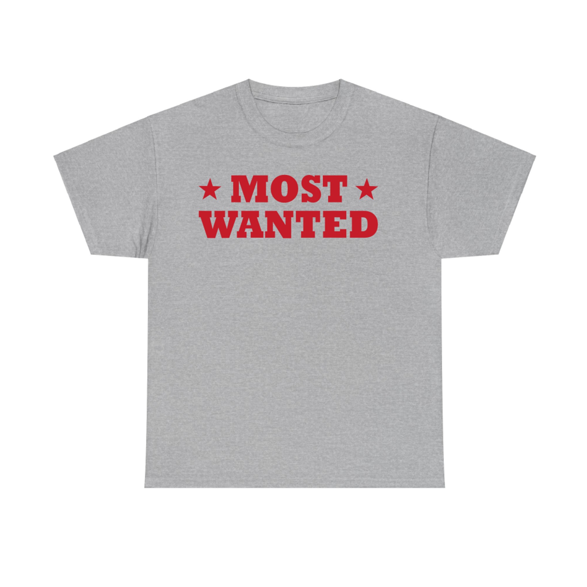Vintage Western Most Wanted Cowboy Outlaw Style Graphic T-Shirt