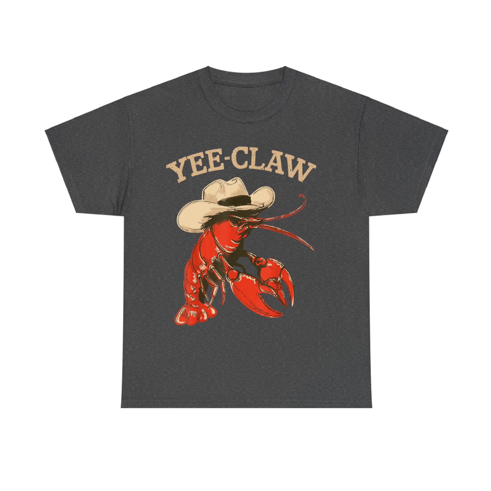 Yee-Claw Lobster Cowboy Retro Funny Crawfish Boil T-Shirt