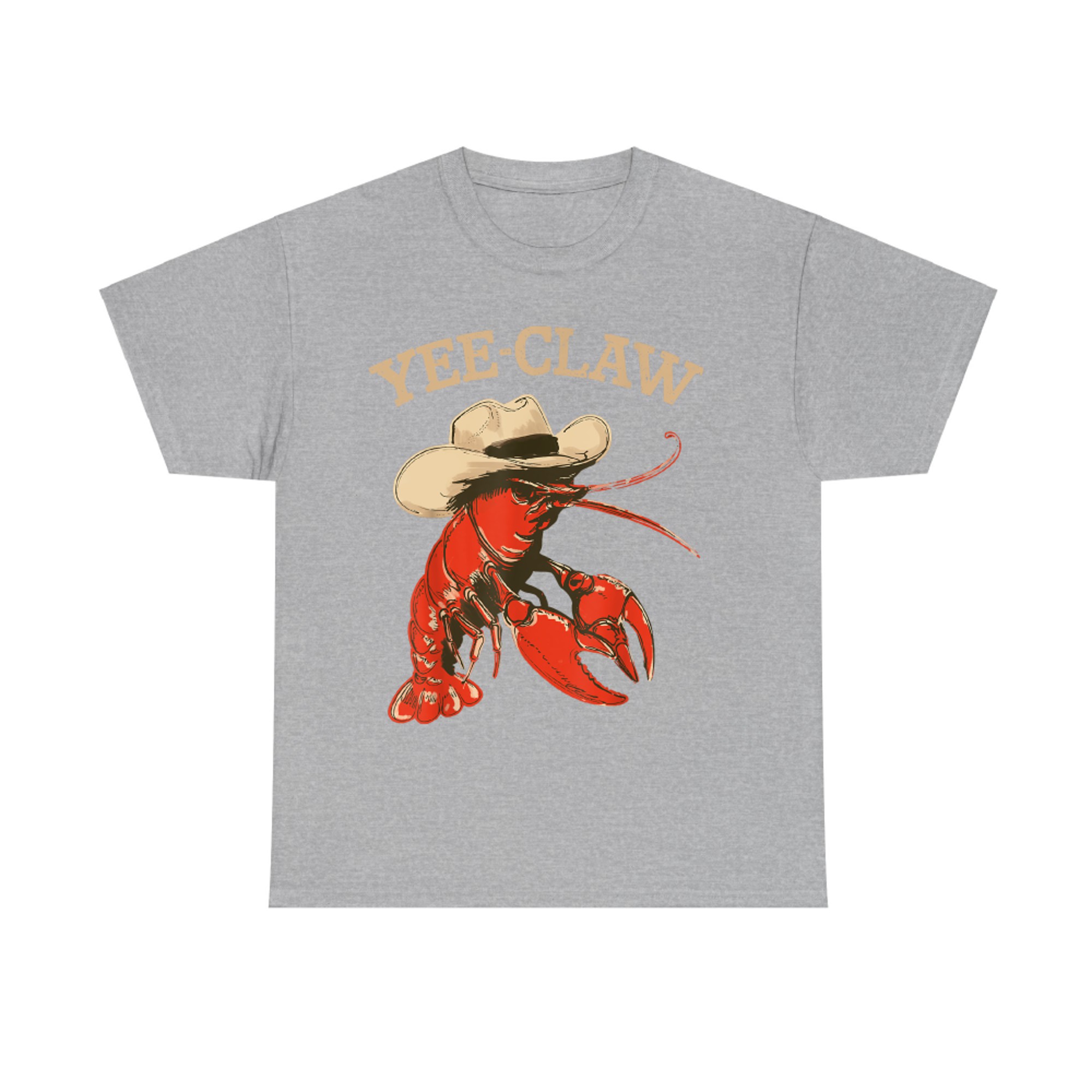 Yee-Claw Lobster Cowboy Retro Funny Crawfish Boil T-Shirt
