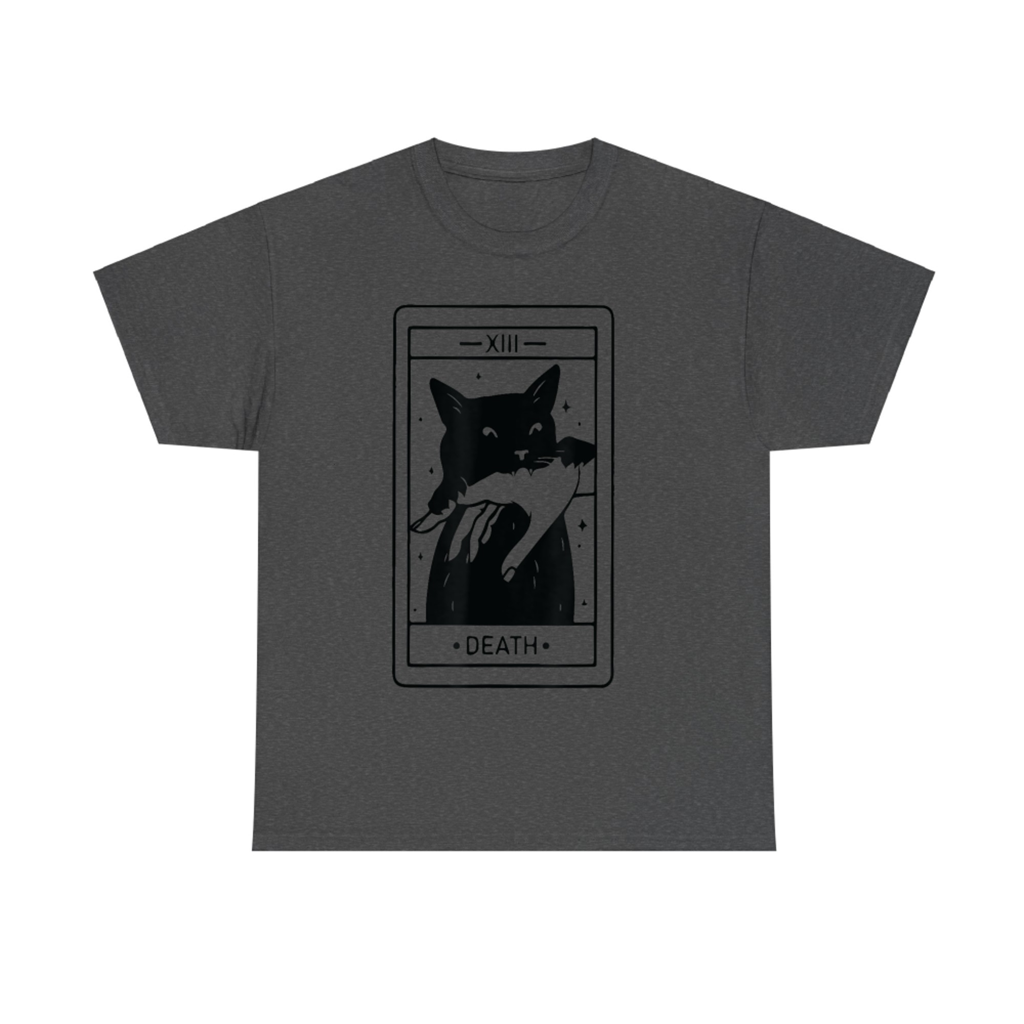 Black Cat Tarot Card XIII Death Occult Witchy T-Shirt