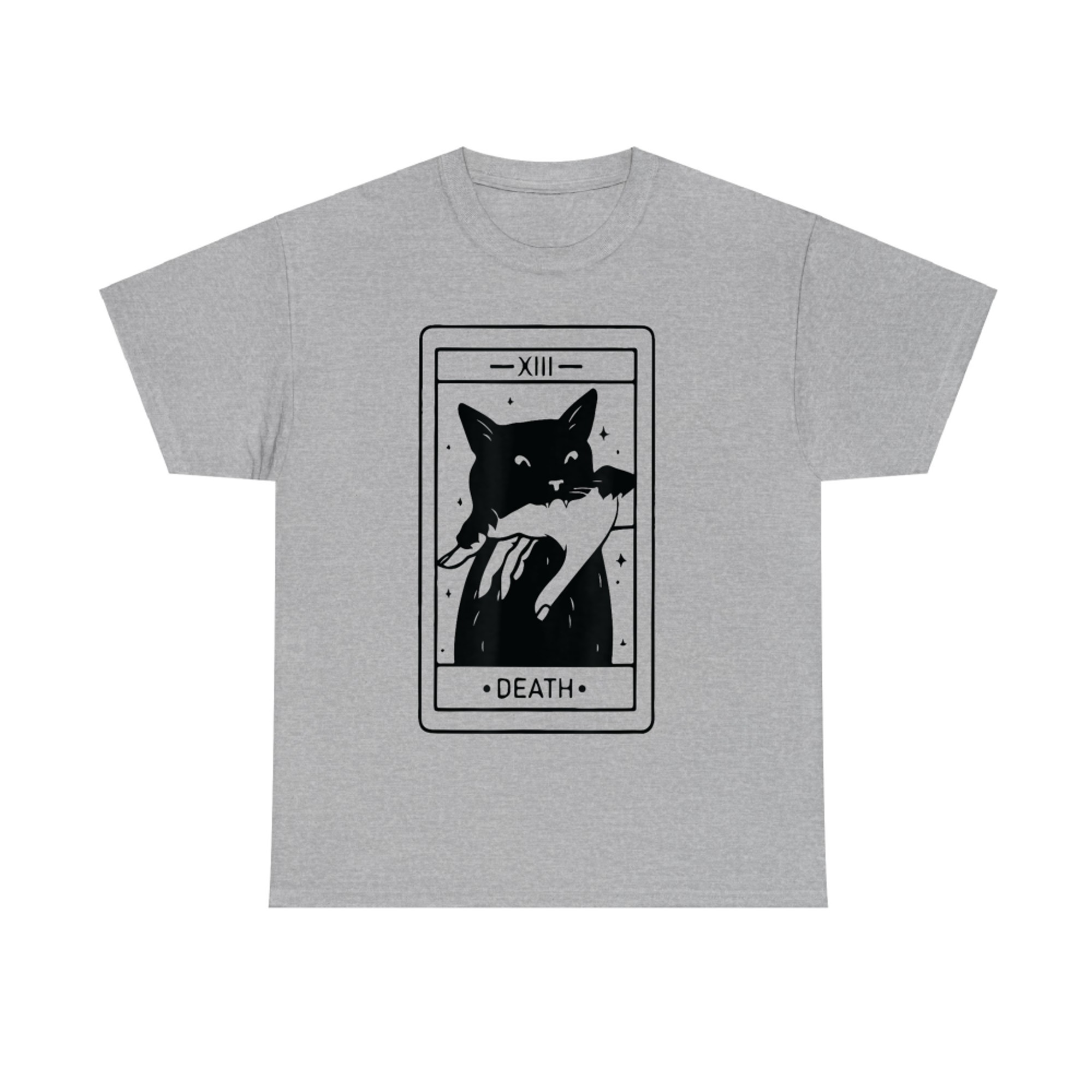 Black Cat Tarot Card XIII Death Occult Witchy T-Shirt