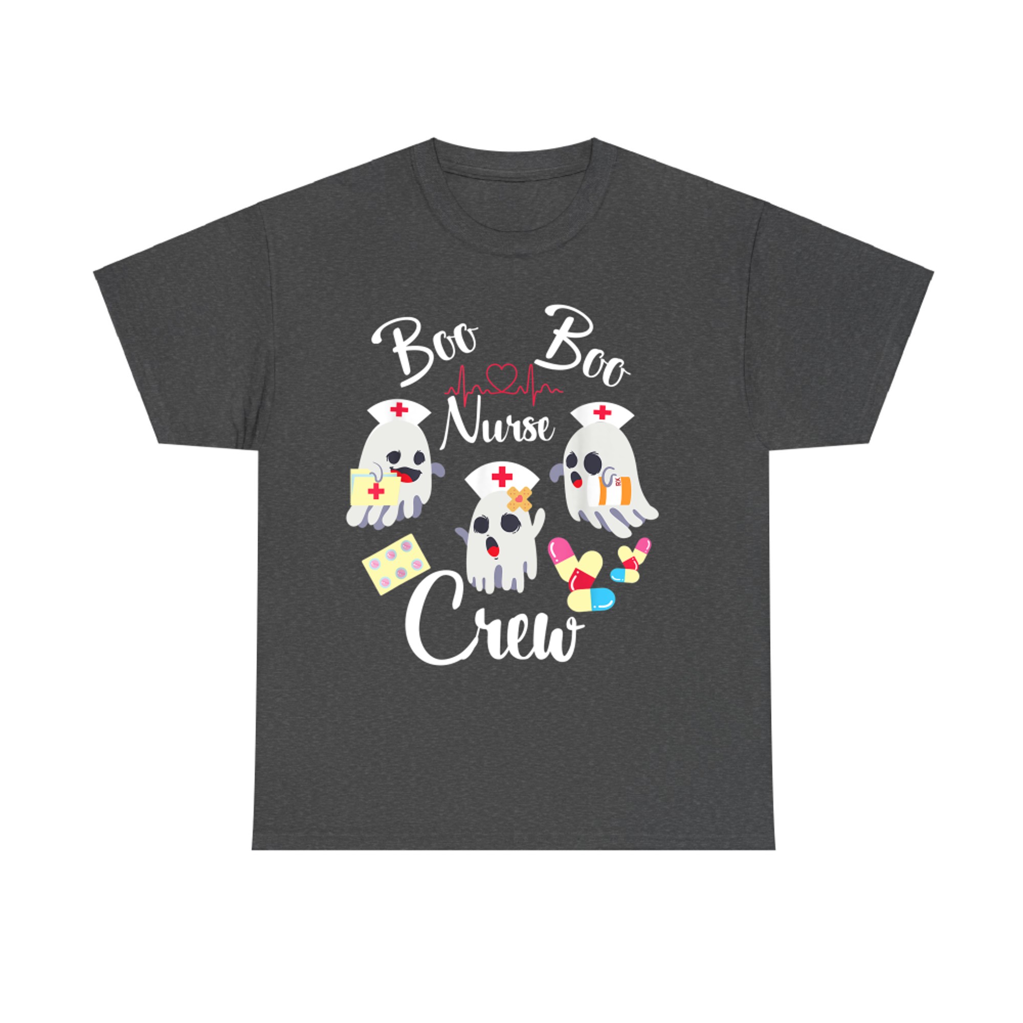 Boo Boo Nurse Crew Ghost Halloween T-Shirt