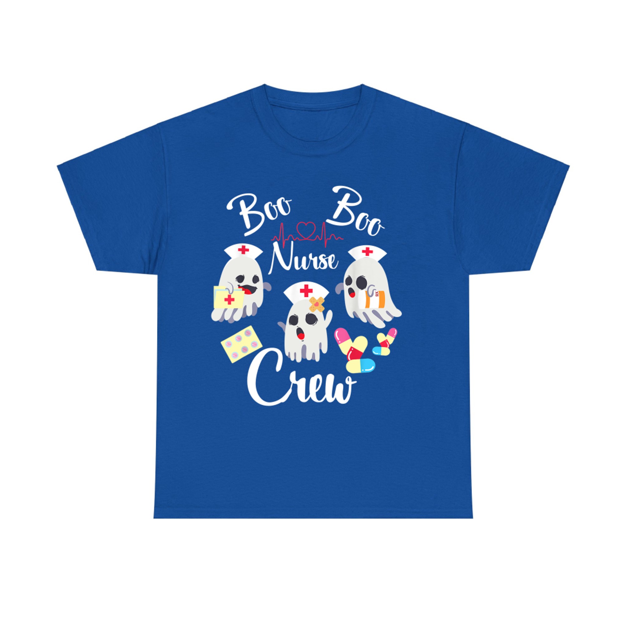 Boo Boo Nurse Crew Ghost Halloween T-Shirt