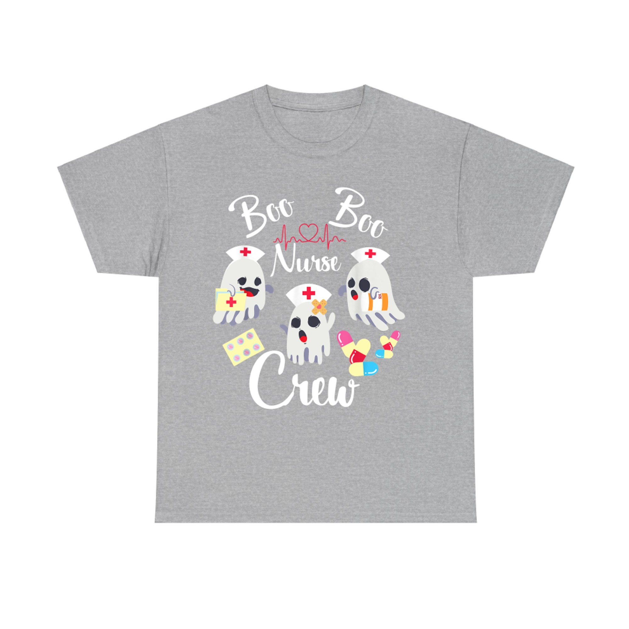 Boo Boo Nurse Crew Ghost Halloween T-Shirt