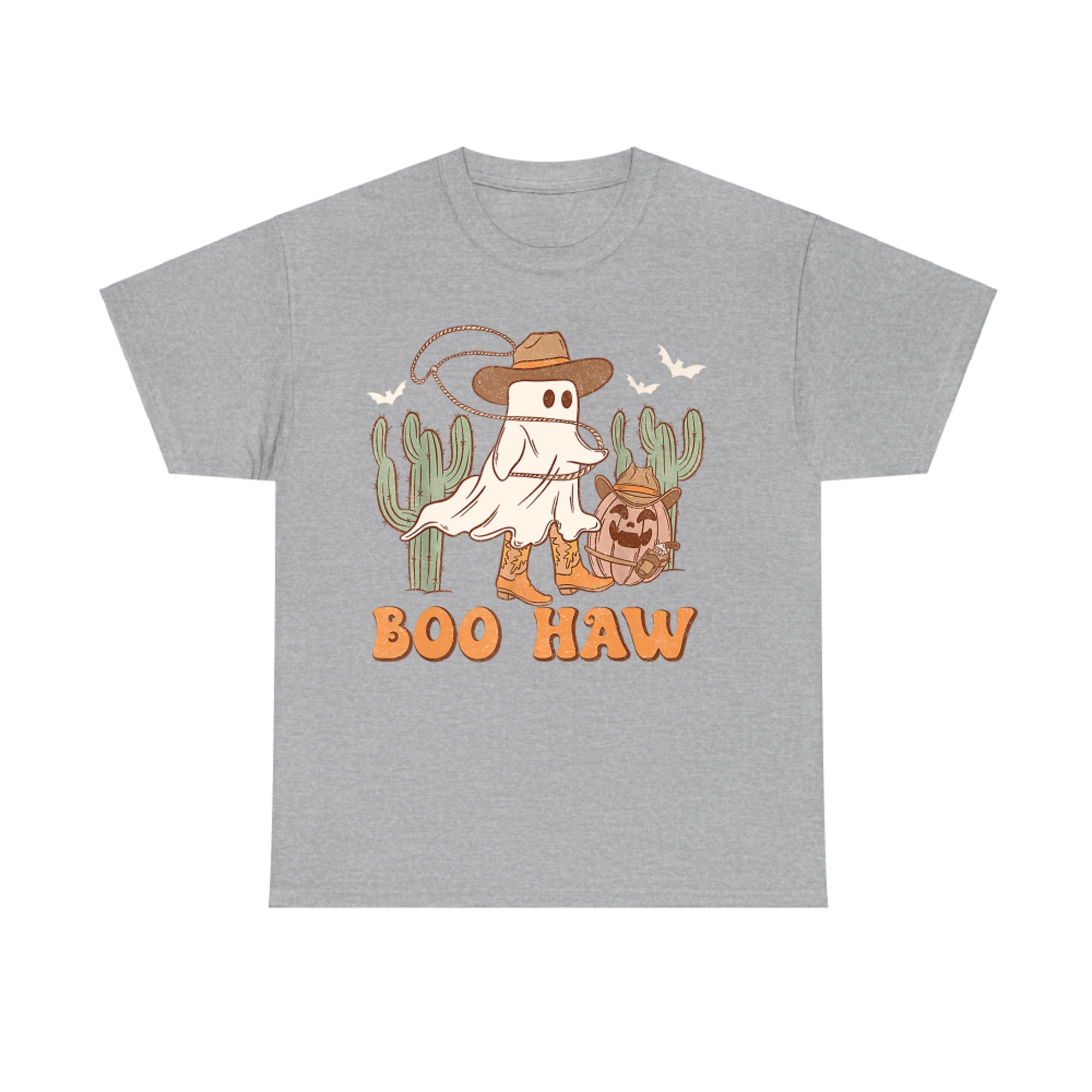 Boo Haw Ghost Cowboy Halloween Western T-Shirt