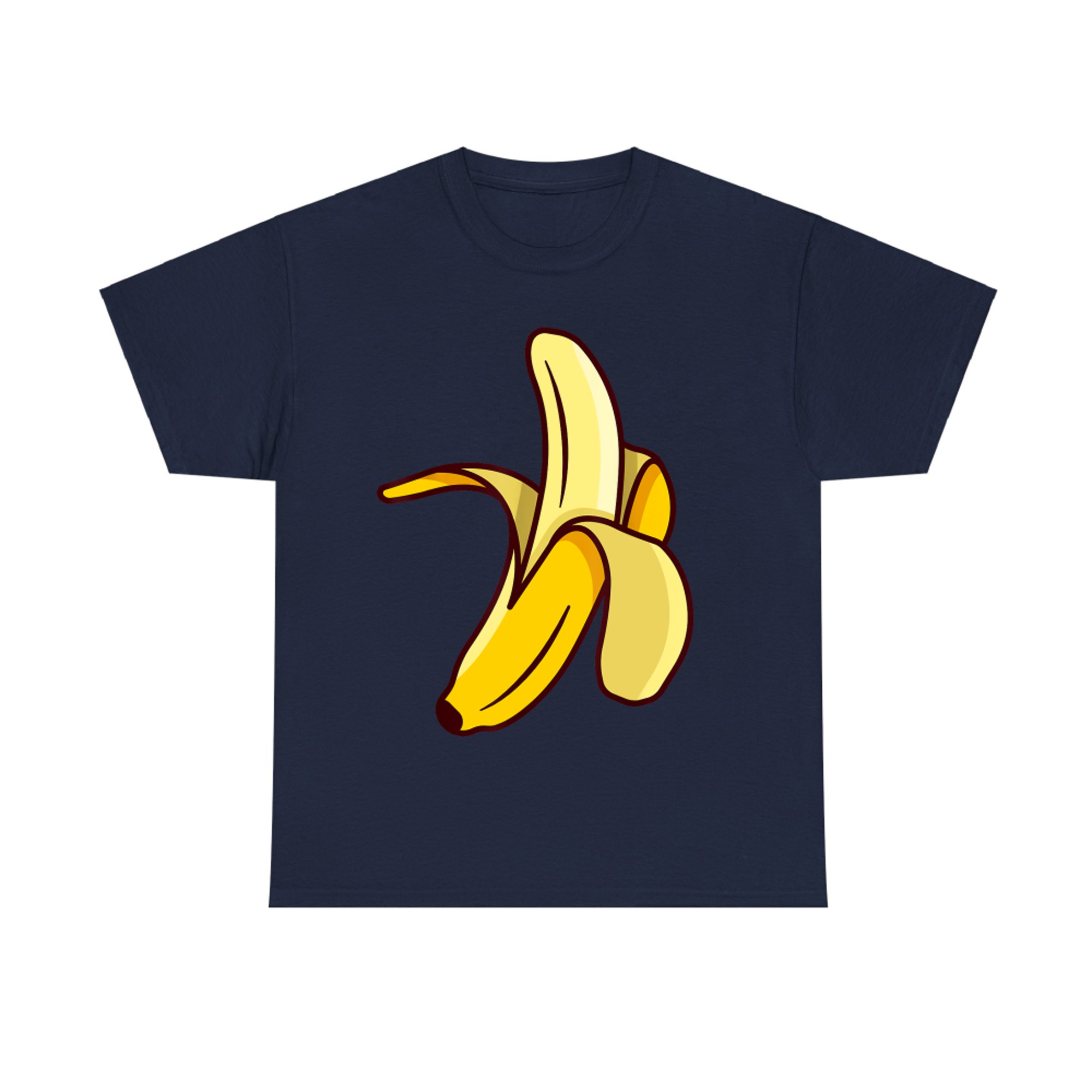 Funny Peeled Banana Cartoon Fruit Costume T-Shirt