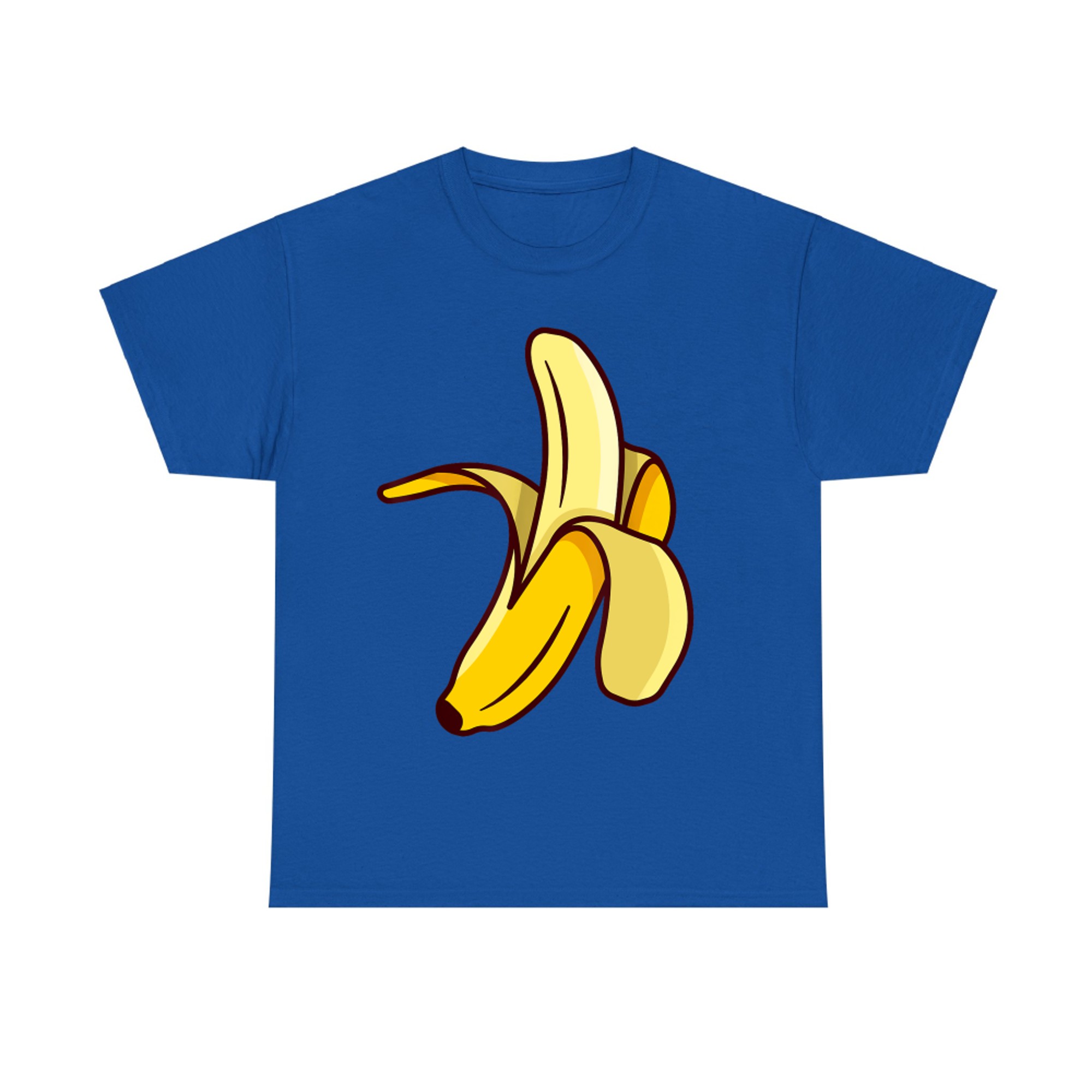 Funny Peeled Banana Cartoon Fruit Costume T-Shirt