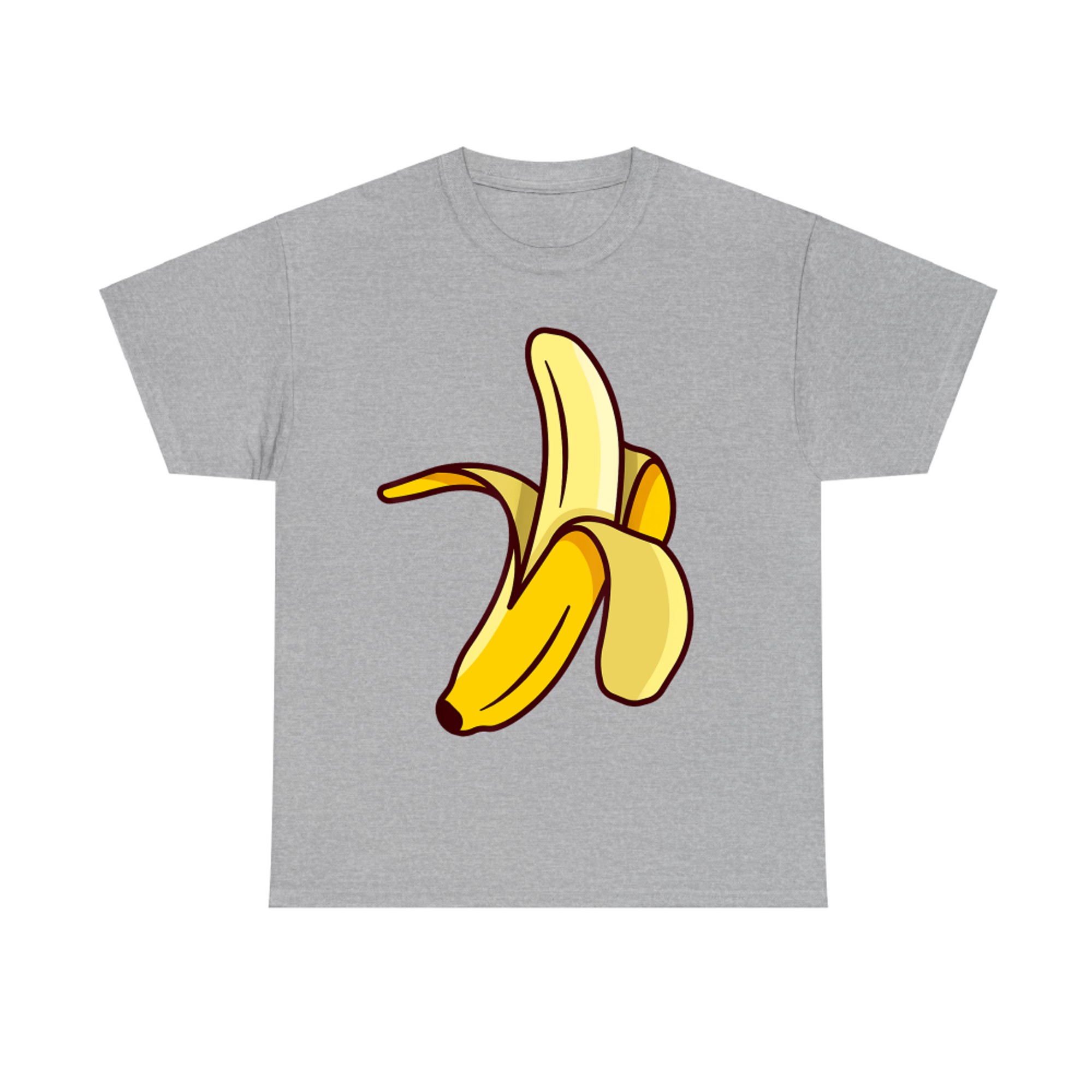 Funny Peeled Banana Cartoon Fruit Costume T-Shirt