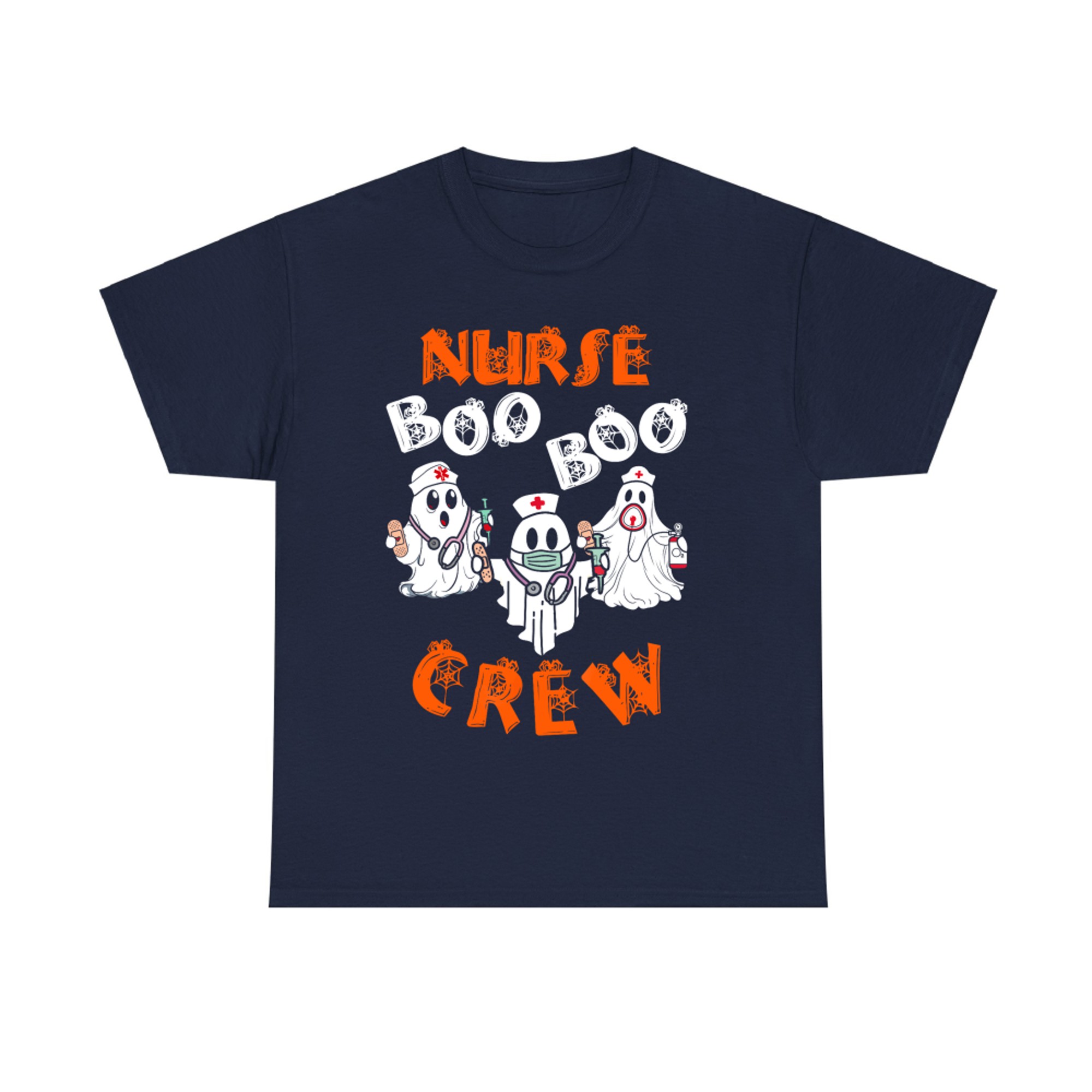 Nurse Boo Boo Crew Funny Ghost Halloween T-Shirt