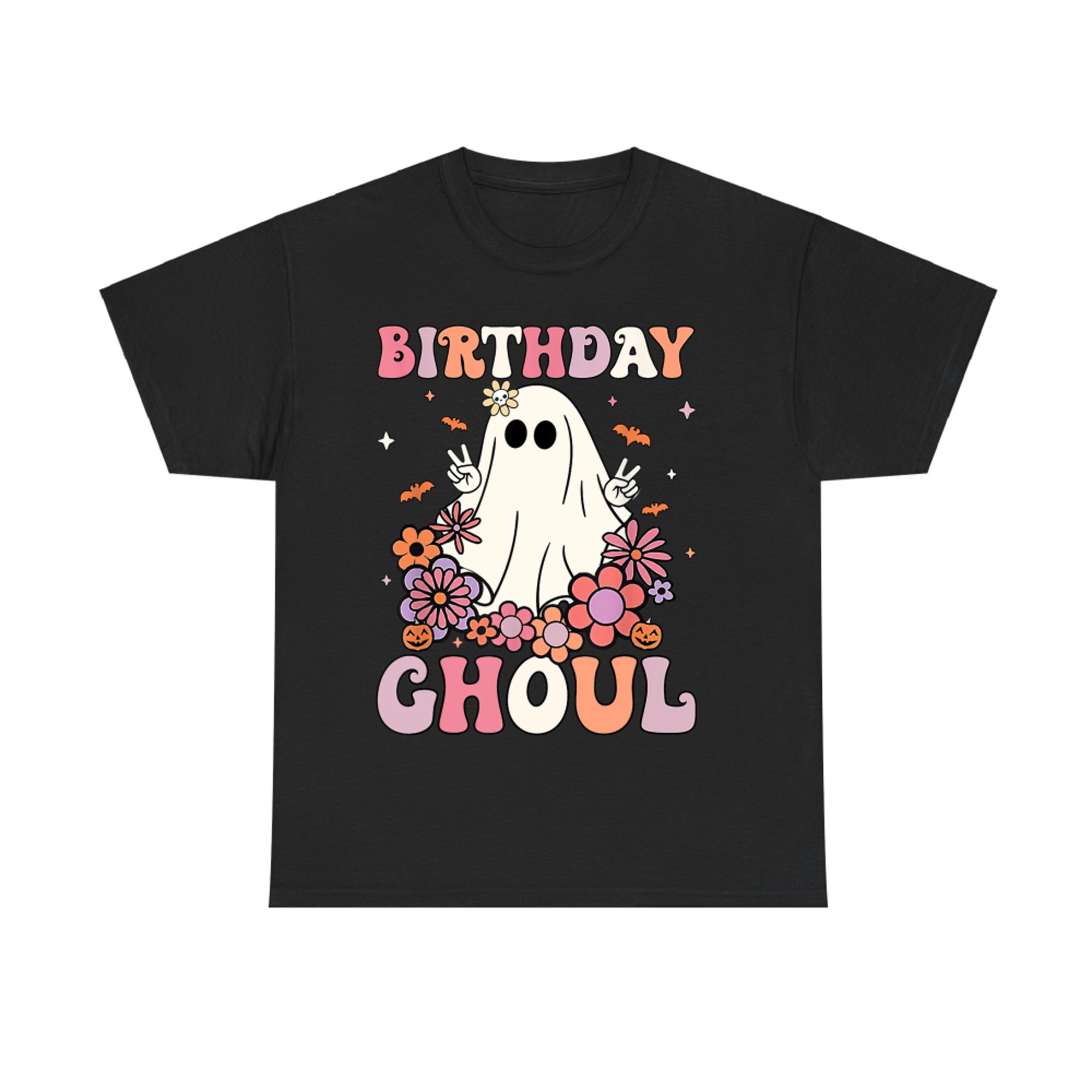 Birthday Ghoul Cute Retro Halloween Ghost T-Shirt