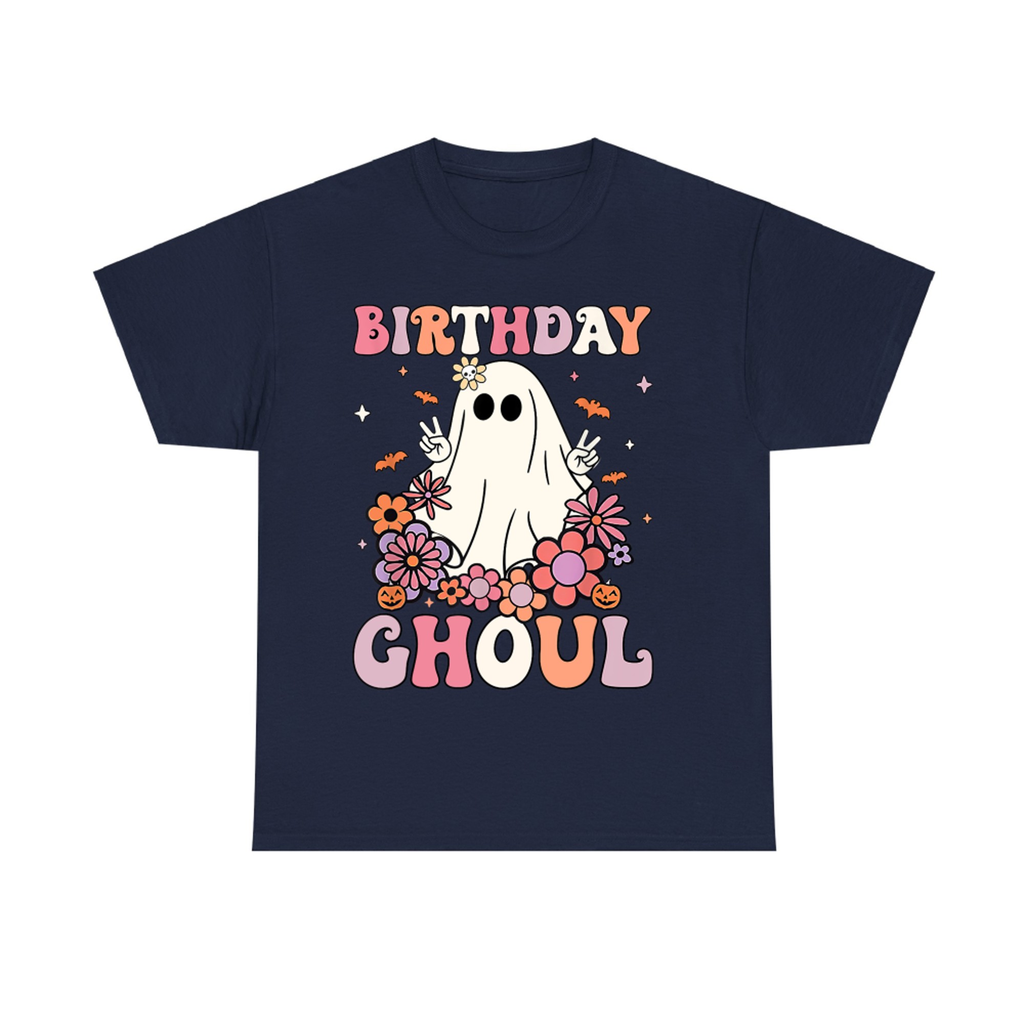 Birthday Ghoul Cute Retro Halloween Ghost T-Shirt