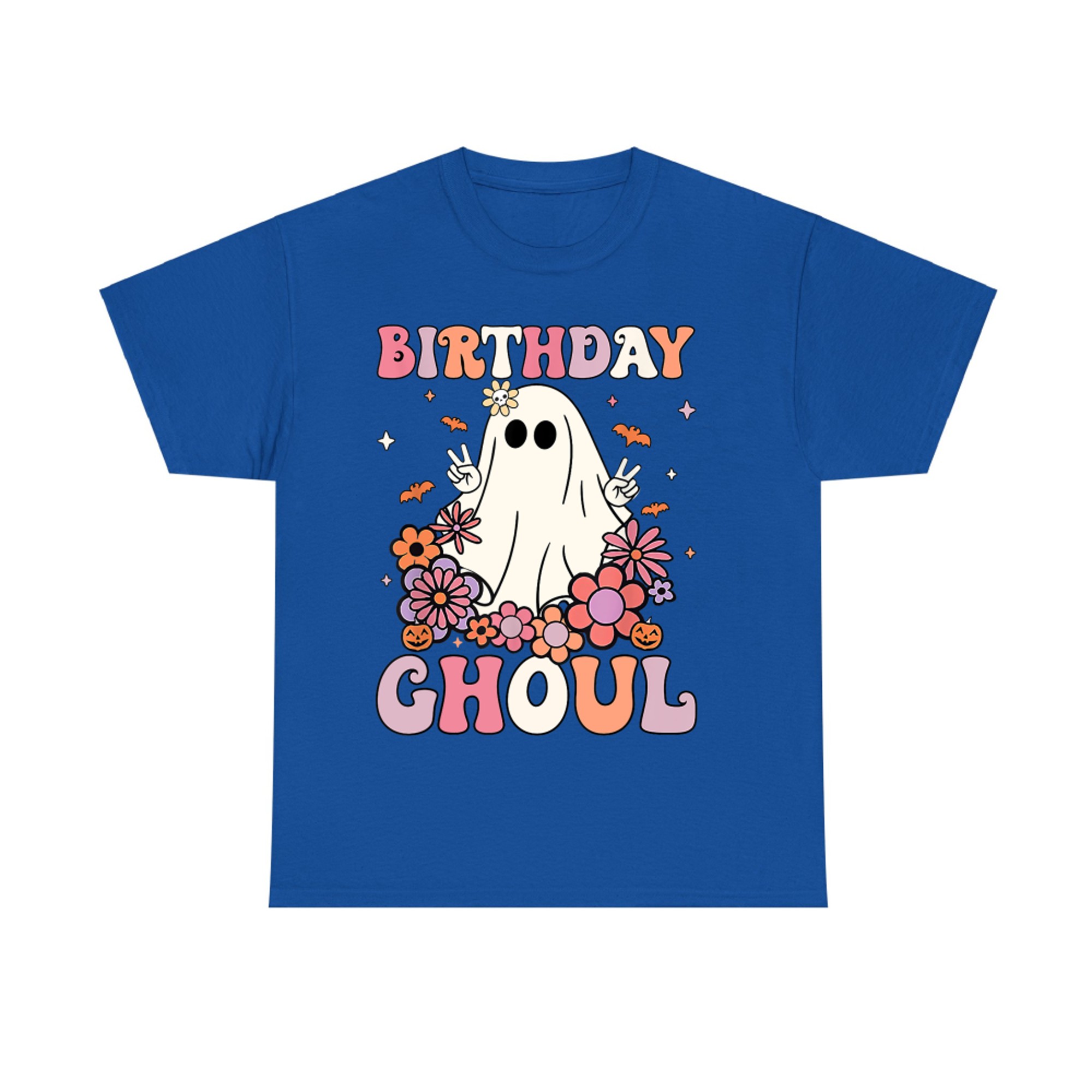Birthday Ghoul Cute Retro Halloween Ghost T-Shirt