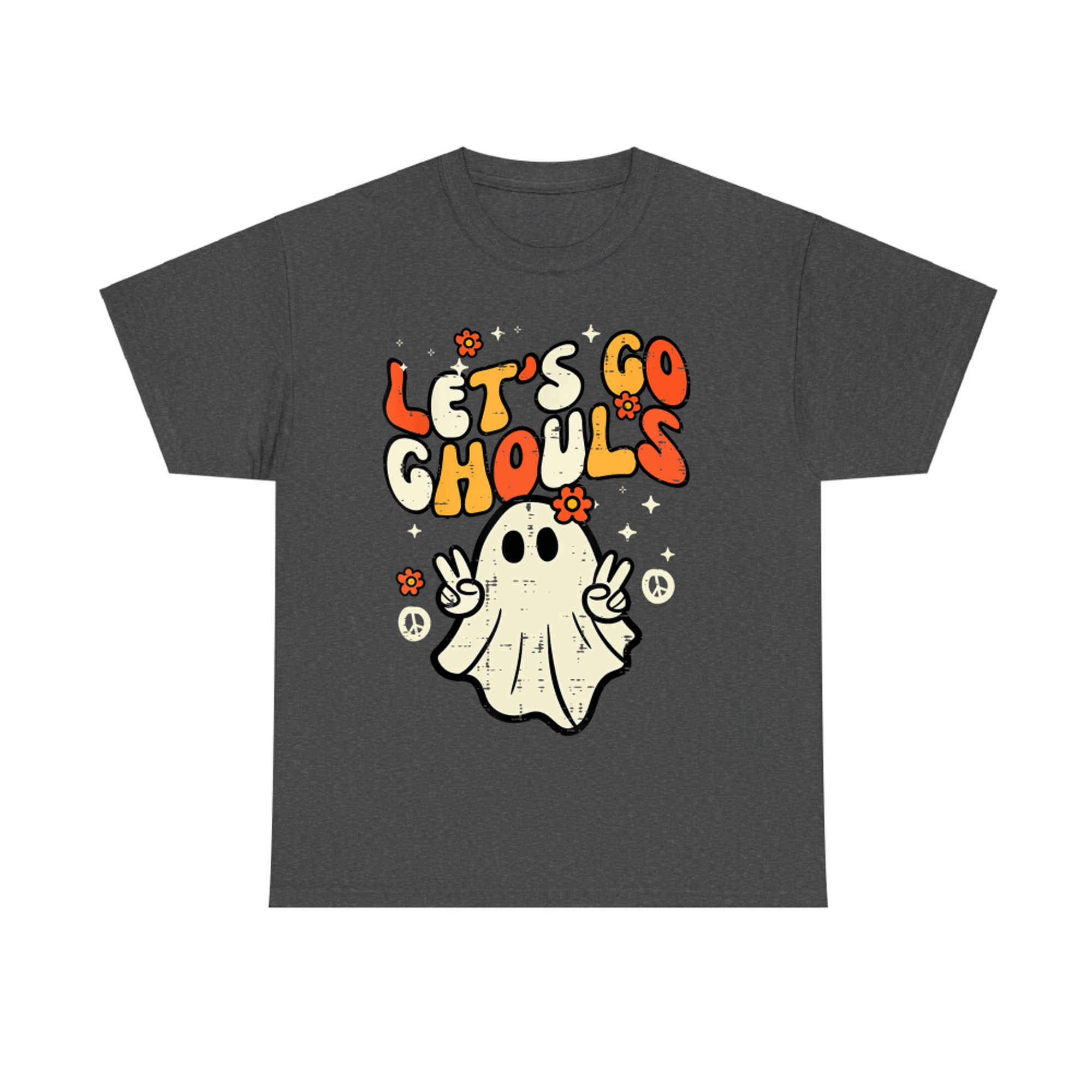Groovy Ghost Peace Halloween T-Shirt