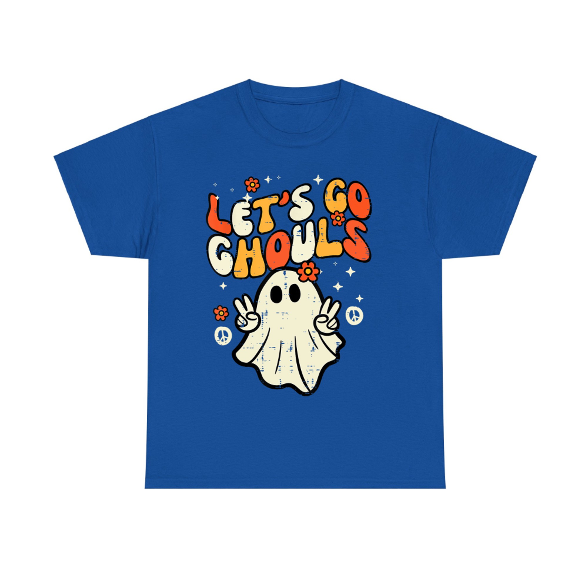 Groovy Ghost Peace Halloween T-Shirt