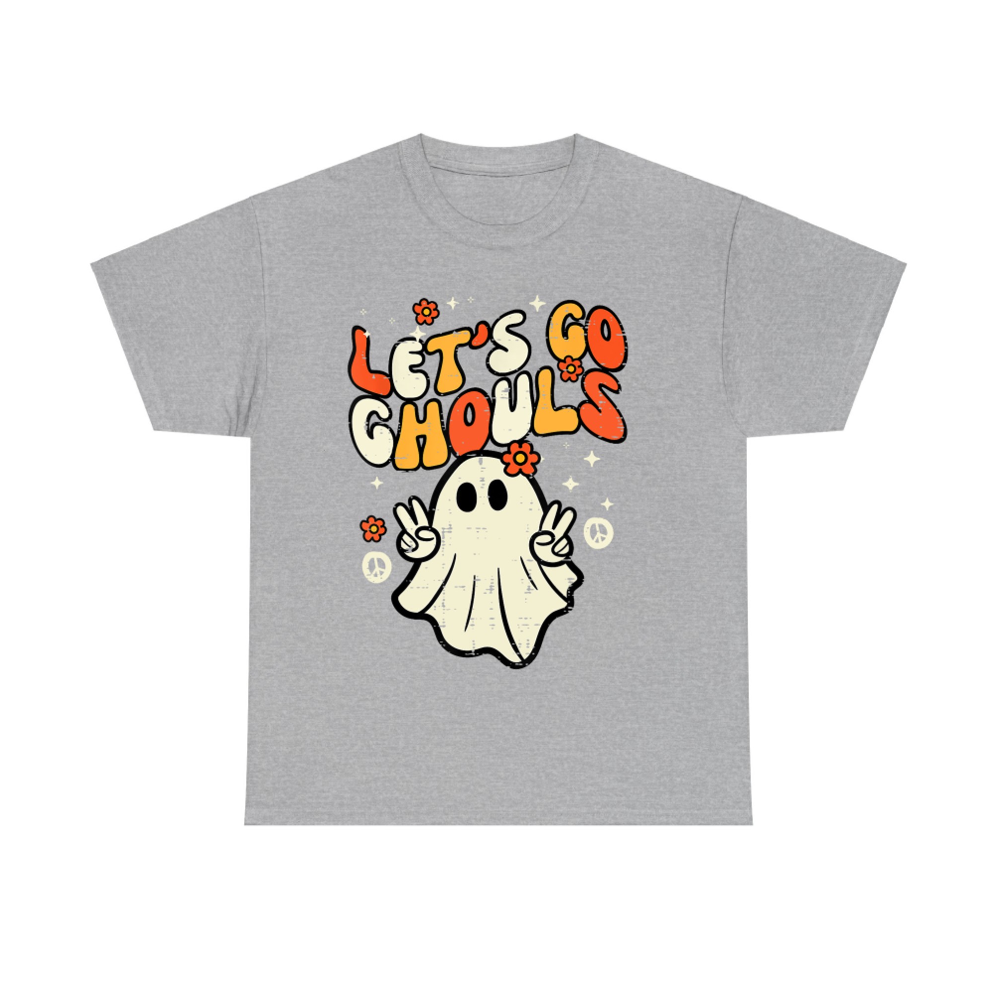 Groovy Ghost Peace Halloween T-Shirt
