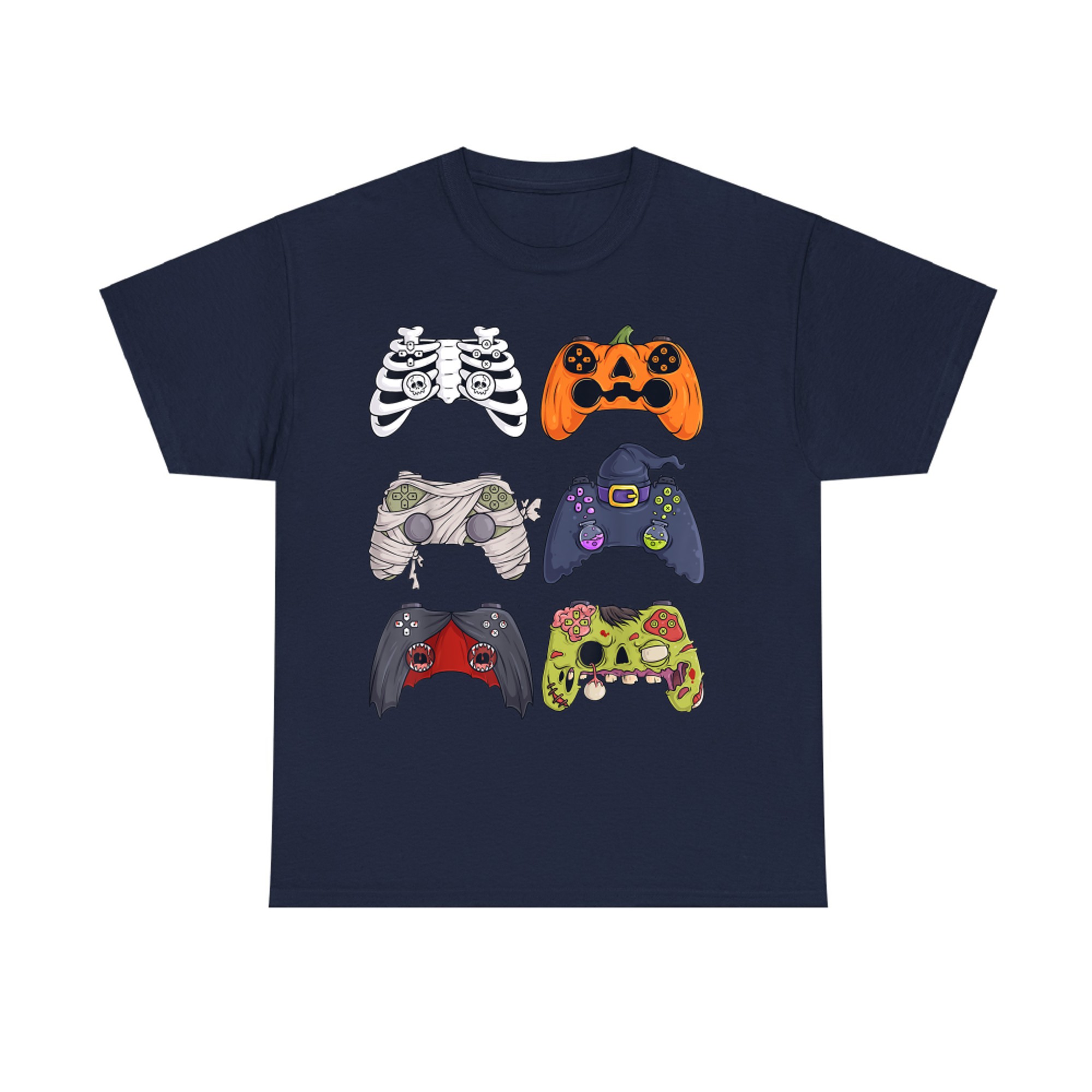 Halloween Skeleton Zombie Gaming Controllers Mummy T-Shirt