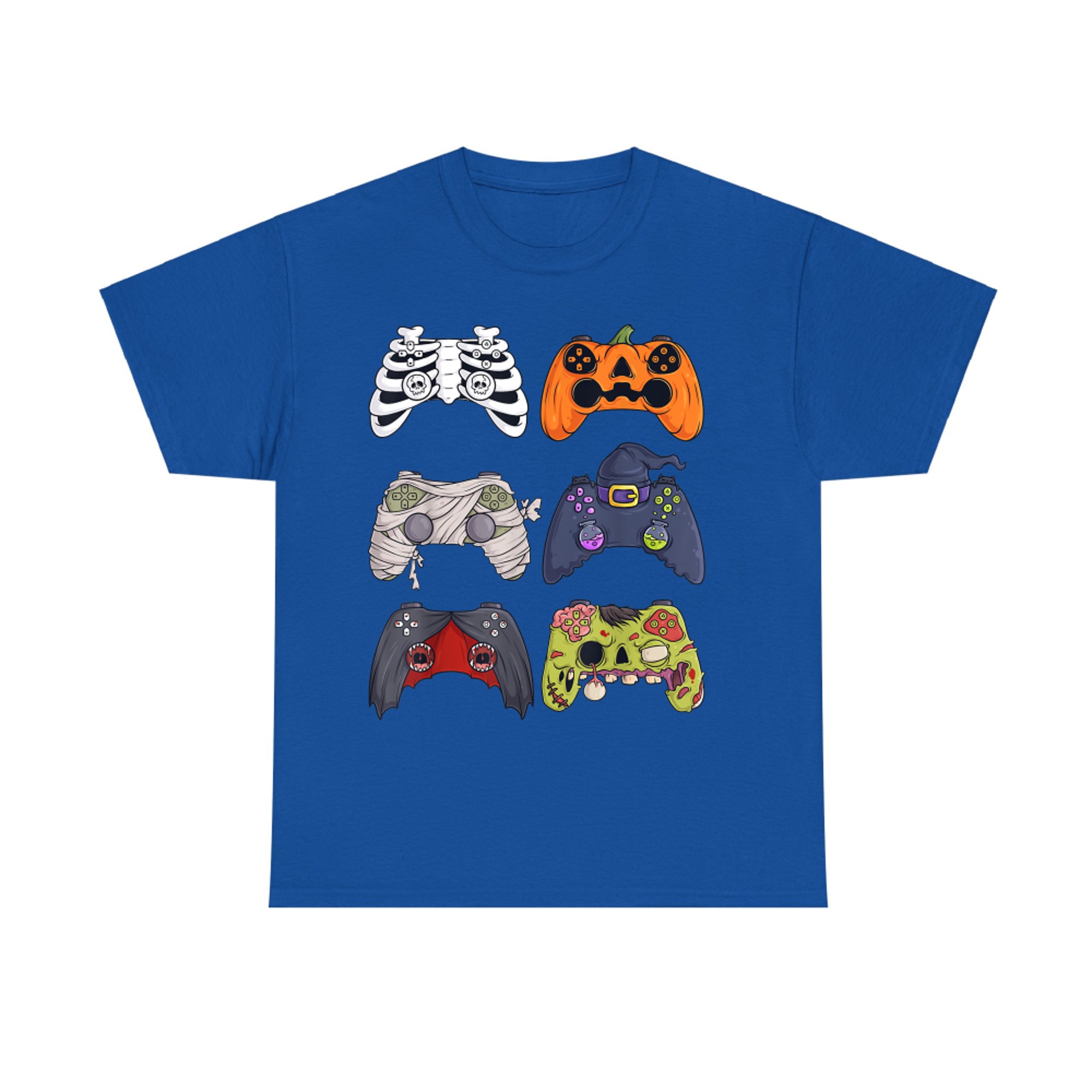 Halloween Skeleton Zombie Gaming Controllers Mummy T-Shirt