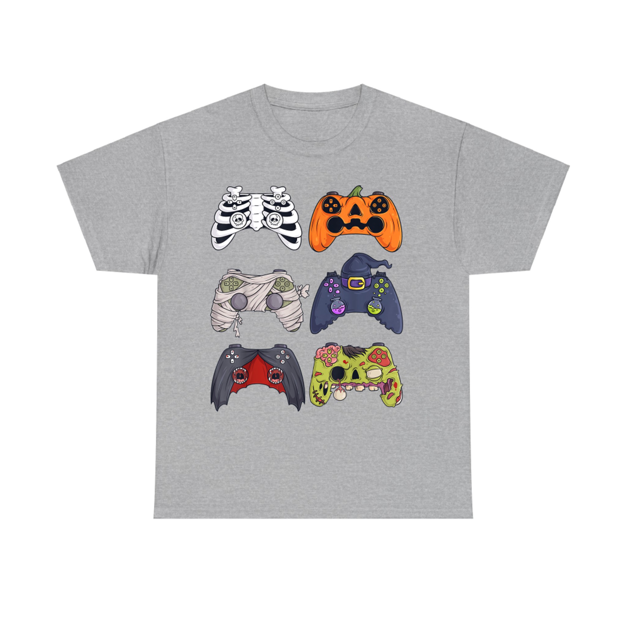 Halloween Skeleton Zombie Gaming Controllers Mummy T-Shirt