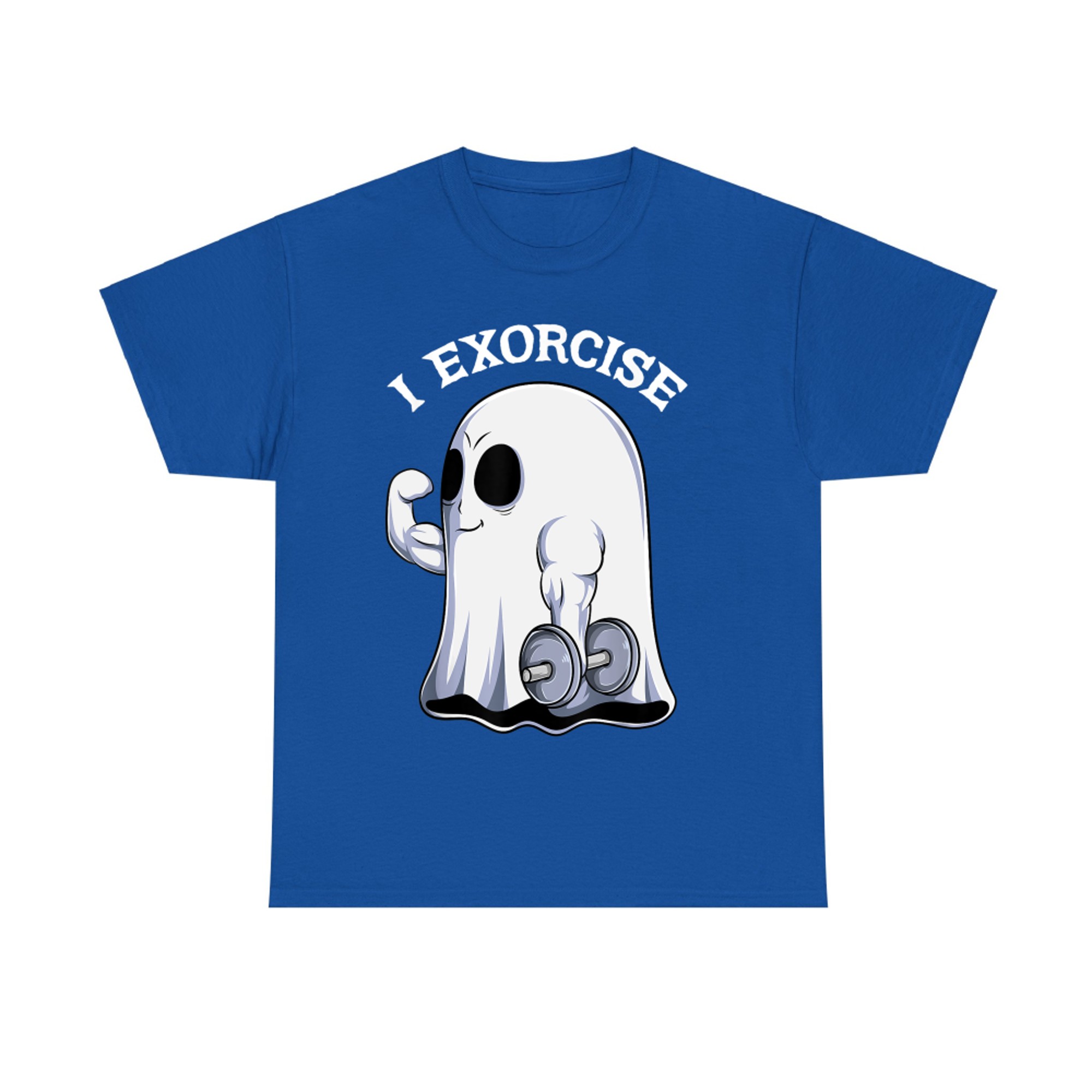 I Exorcise Funny Ghost Gym Workout Halloween T-Shirt