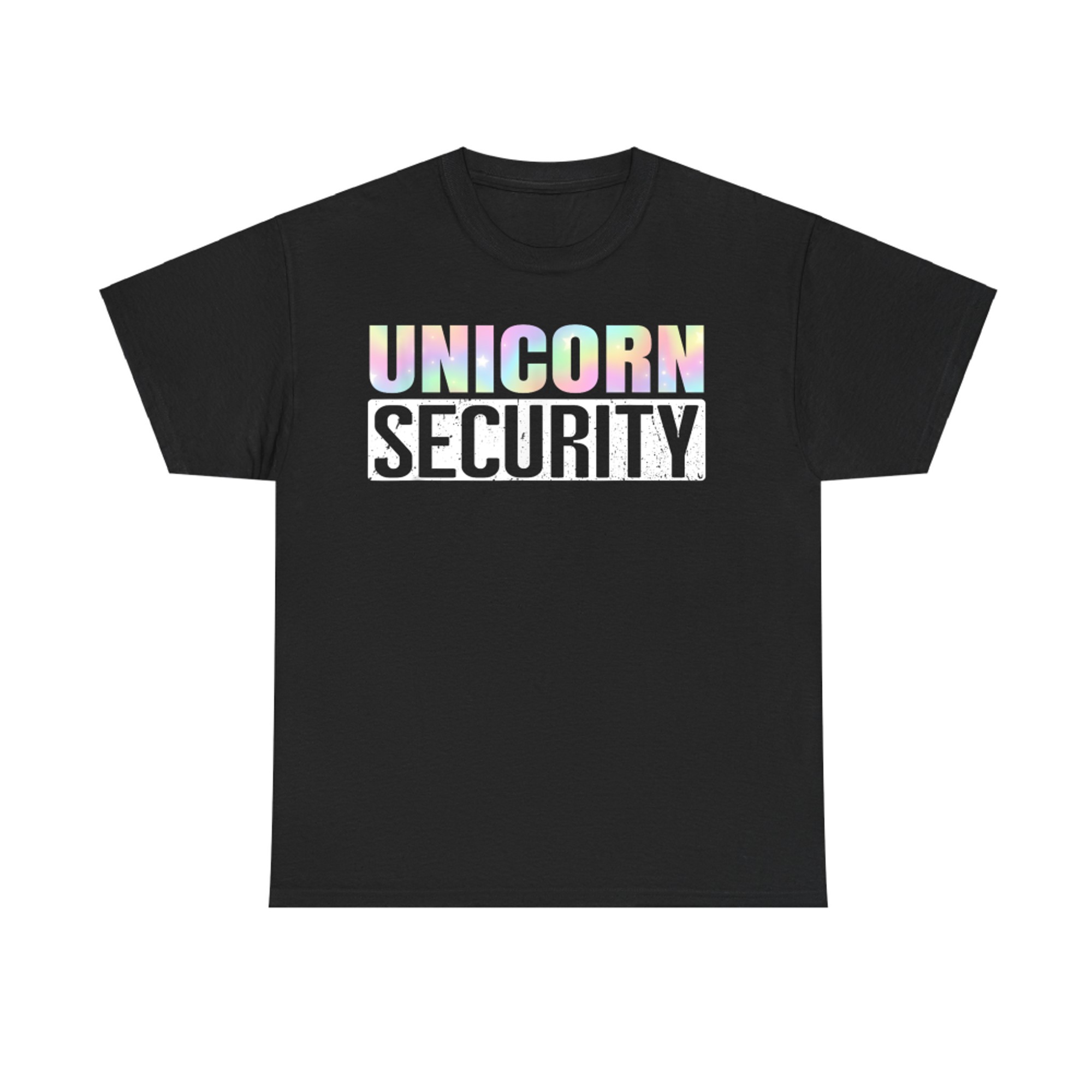 Pastel Unicorn Security Halloween Family Matching Costume T-Shirt
