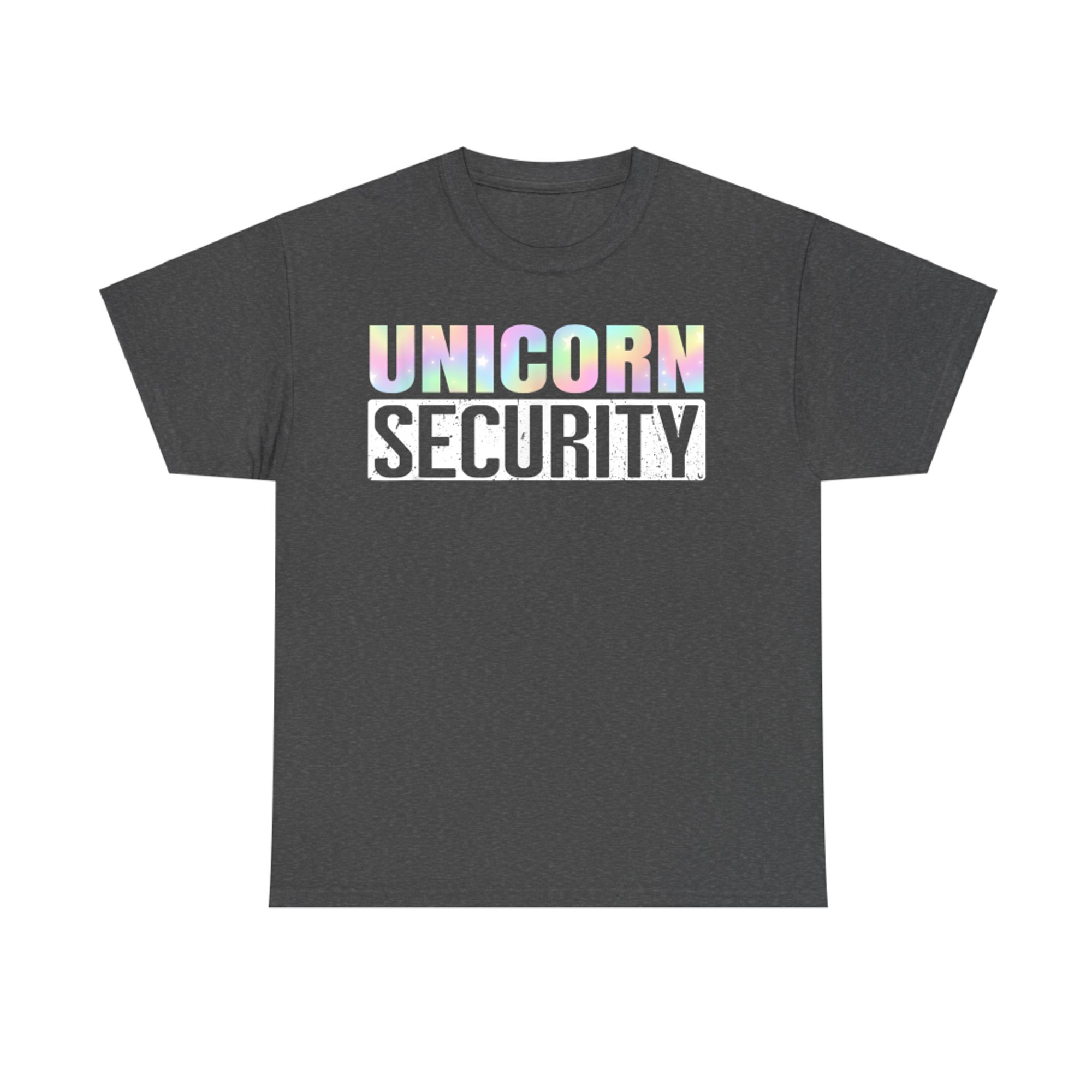 Pastel Unicorn Security Halloween Family Matching Costume T-Shirt