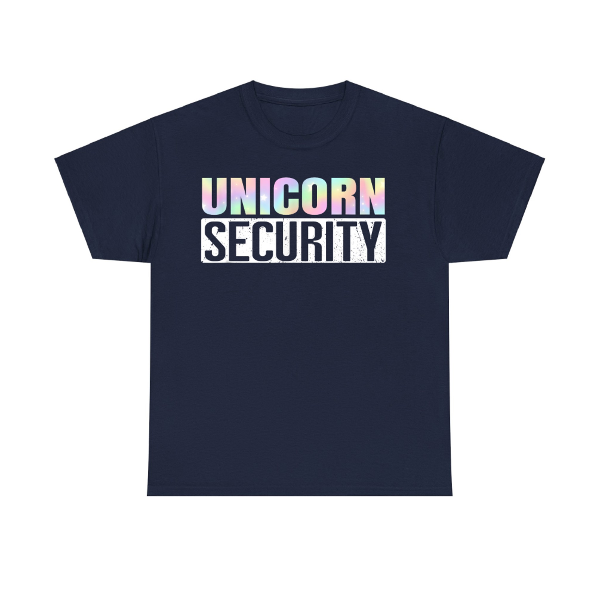 Pastel Unicorn Security Halloween Family Matching Costume T-Shirt