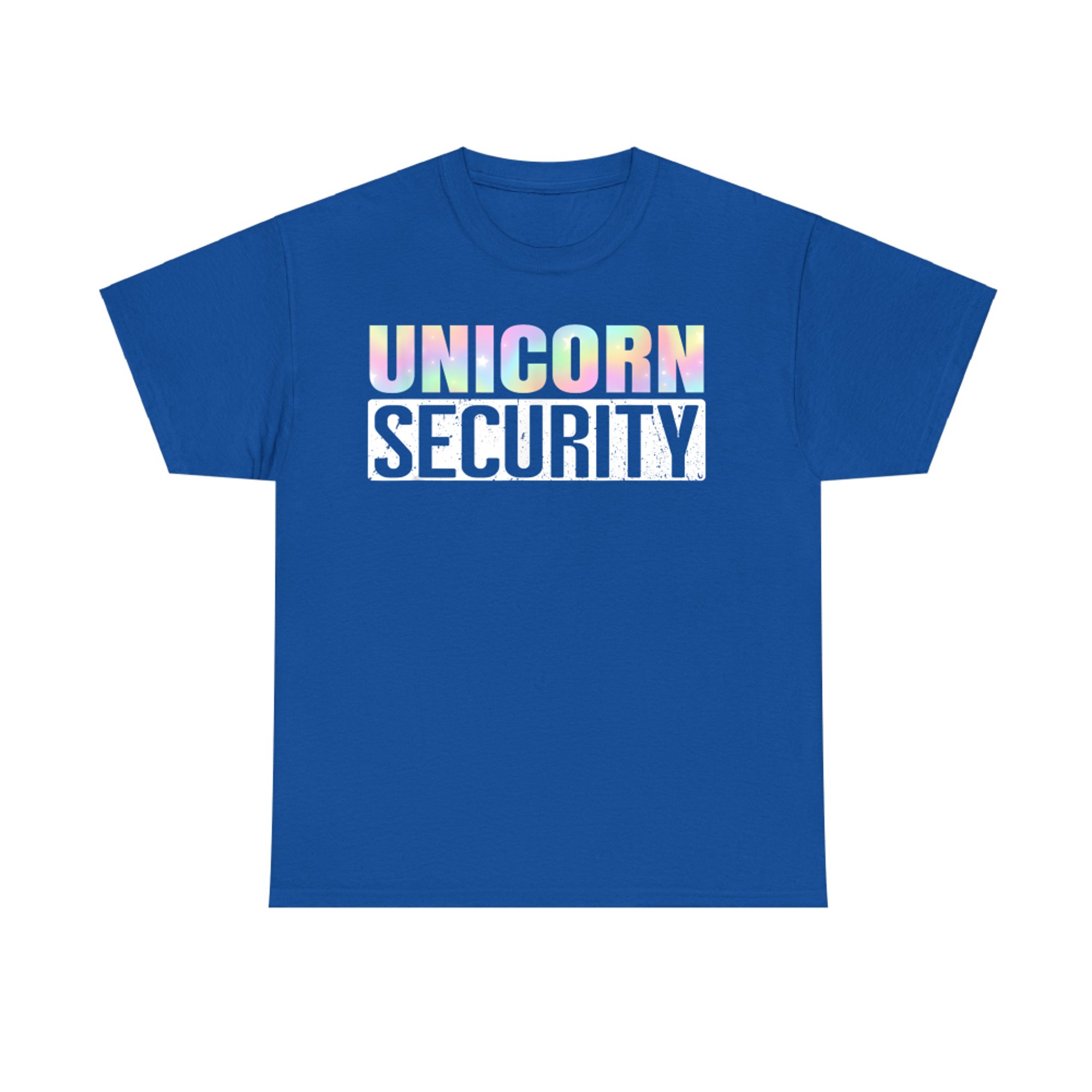 Pastel Unicorn Security Halloween Family Matching Costume T-Shirt