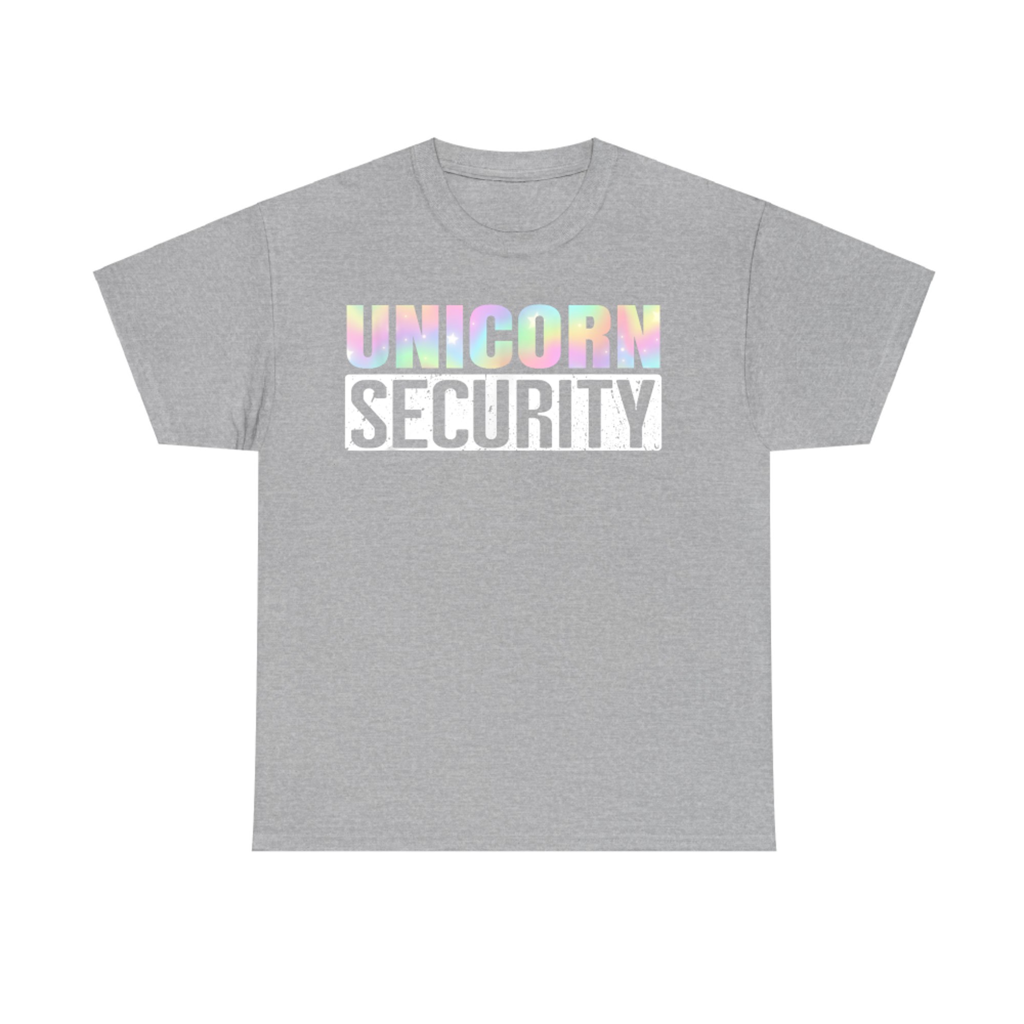 Pastel Unicorn Security Halloween Family Matching Costume T-Shirt