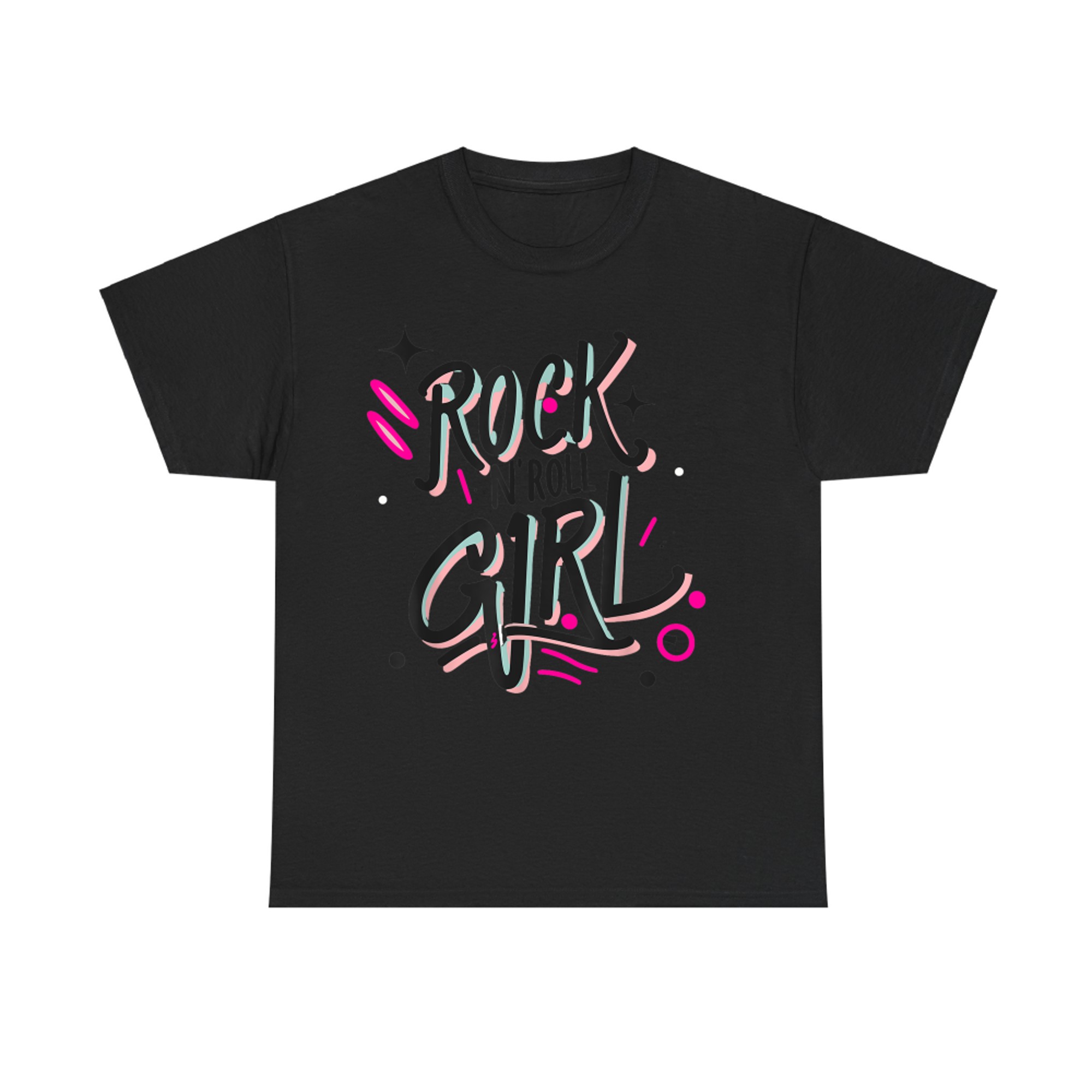 Rock N Roll Girl Graffiti Retro Halloween Costume T-Shirt