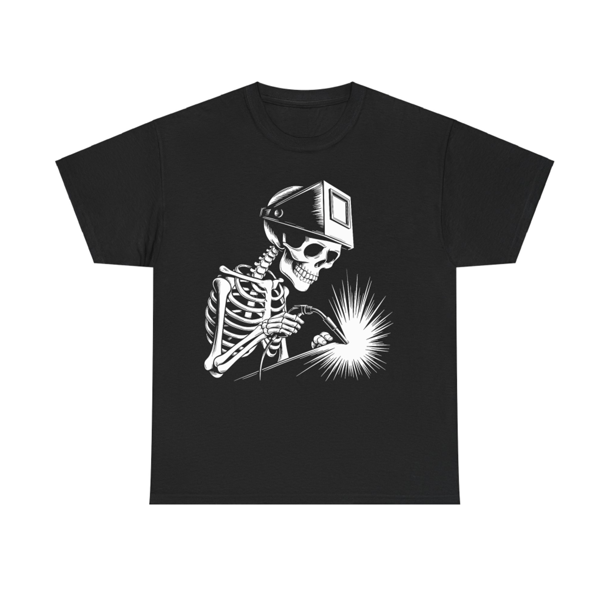 Skeleton Welder Halloween Welding Humor T-Shirt