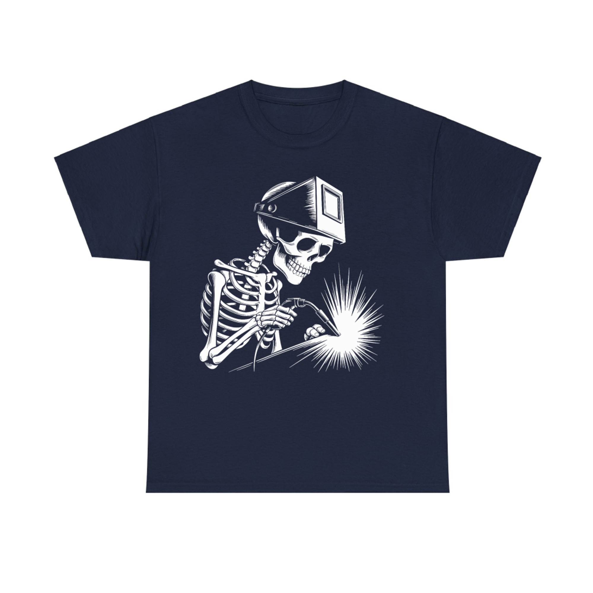 Skeleton Welder Halloween Welding Humor T-Shirt