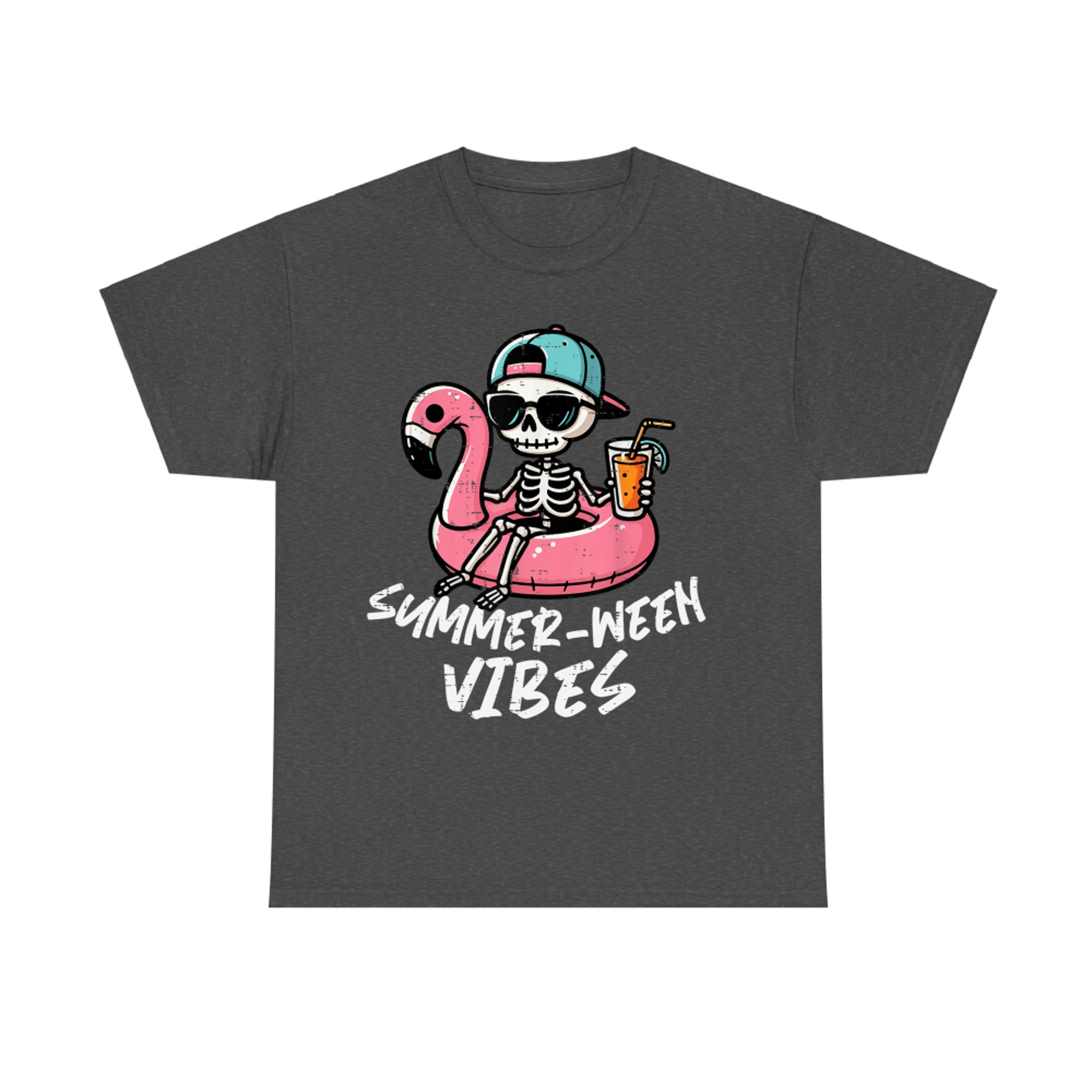 Summer-ween Vibes Skeleton Funny Halloween in Summer Costume T-Shirt