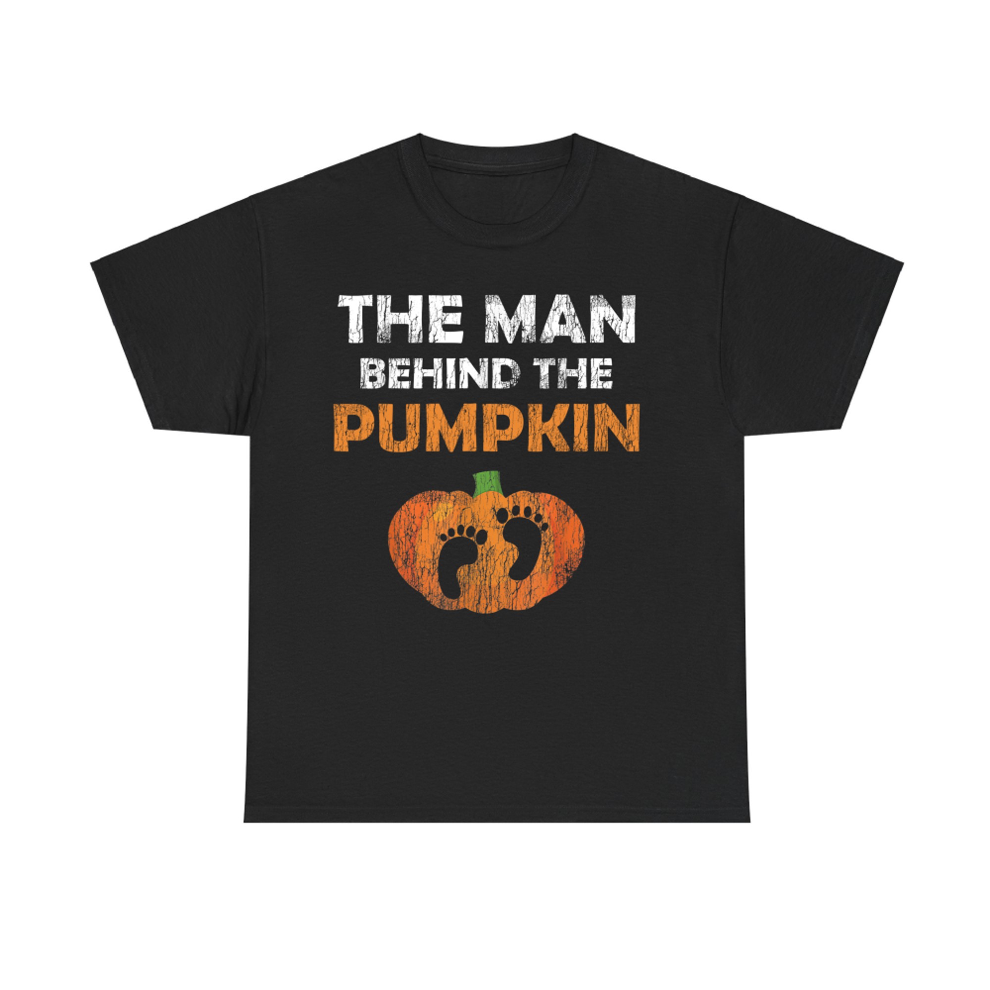 The Man Behind The Pumpkin Funny Halloween T-Shirt