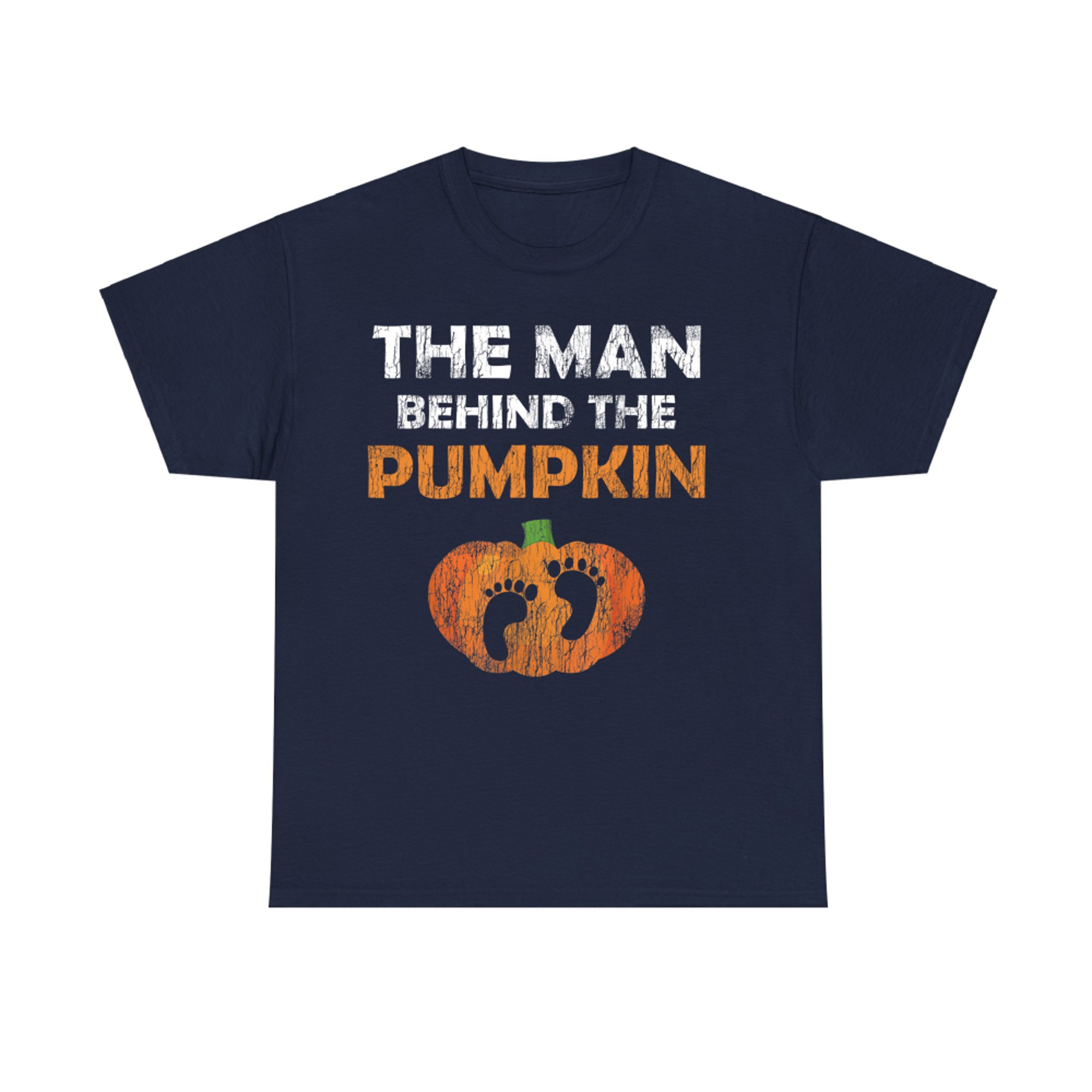 The Man Behind The Pumpkin Funny Halloween T-Shirt