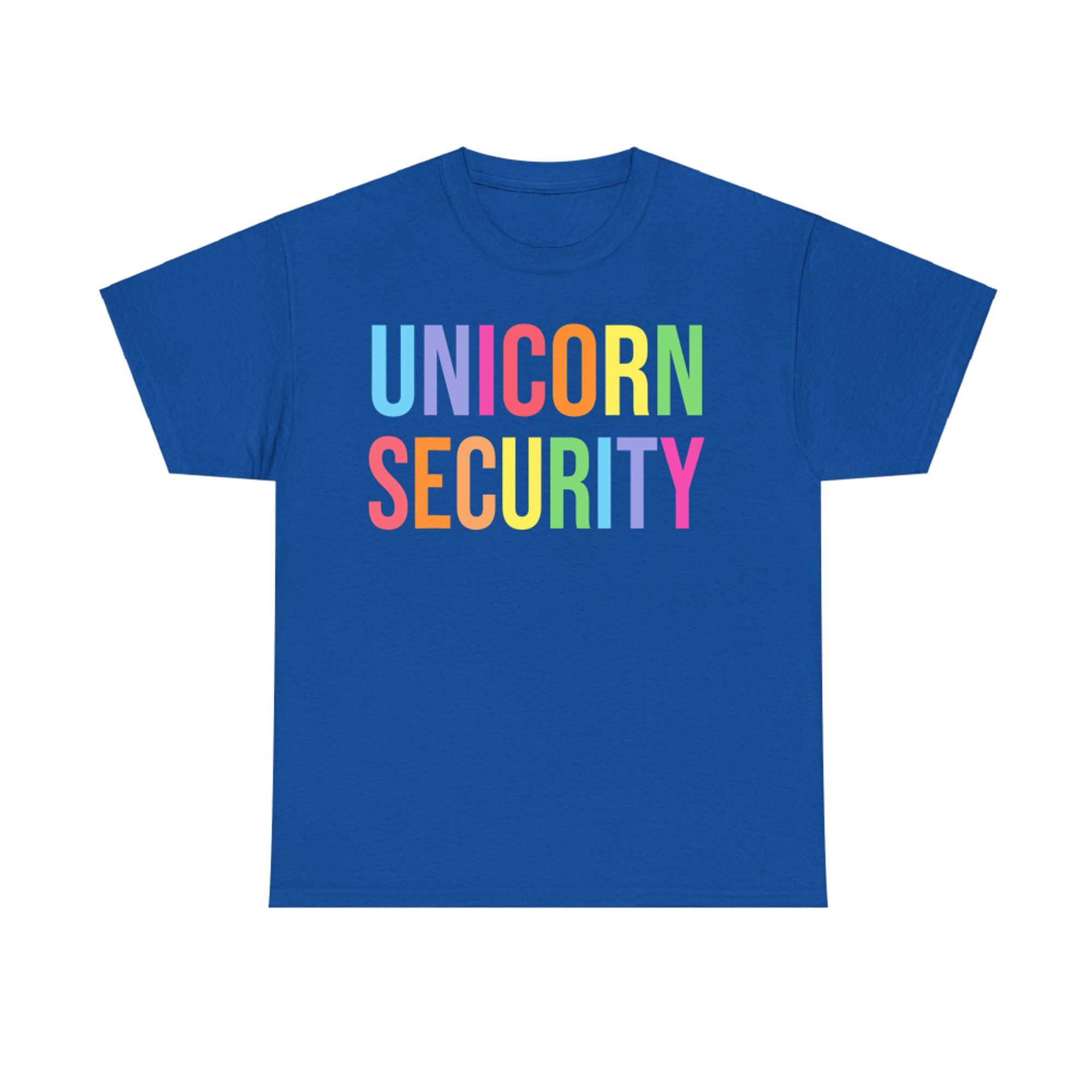 Unicorn Security Matching Halloween Costume T-Shirt