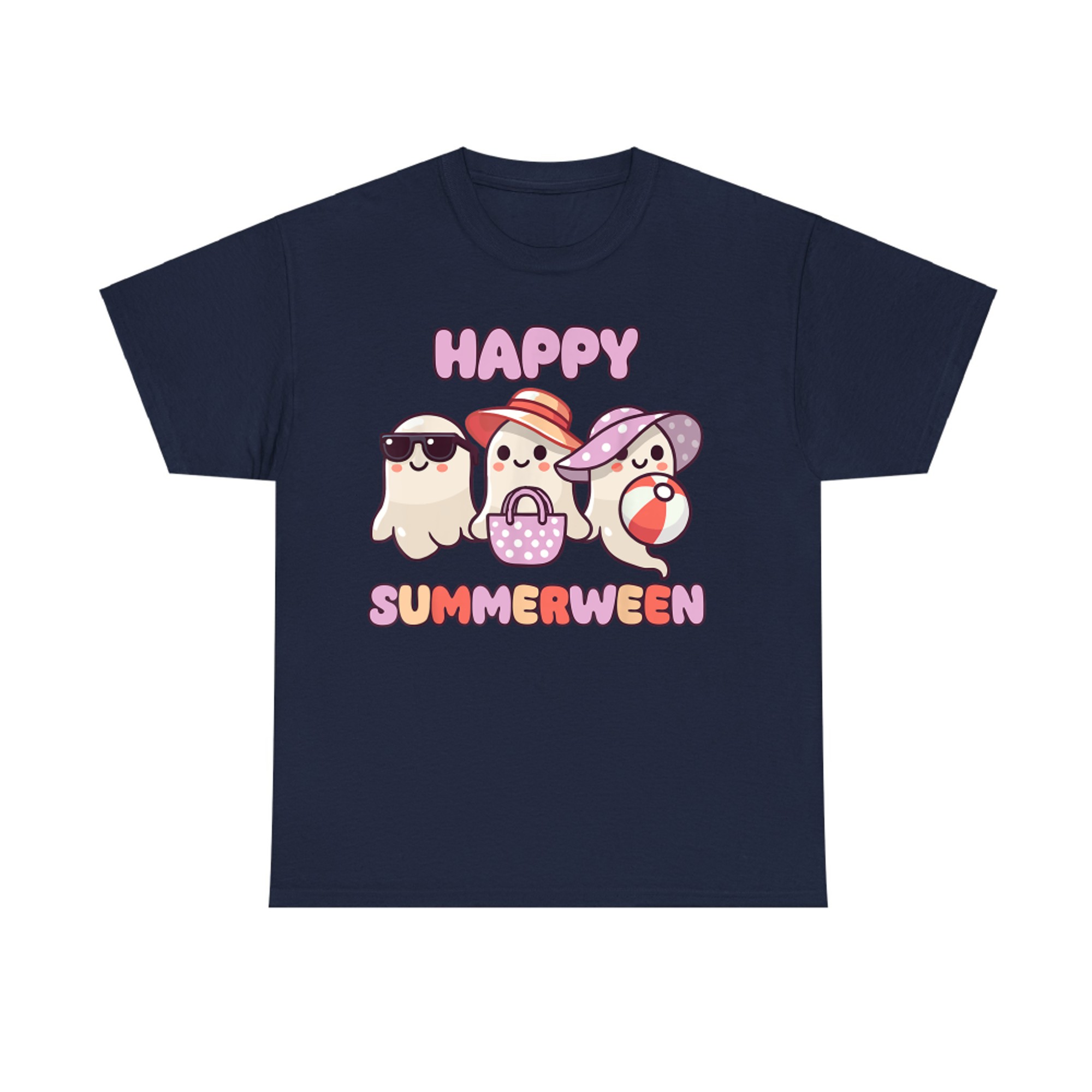 Happy Summerween Summer Halloween Ghost T-Shirt