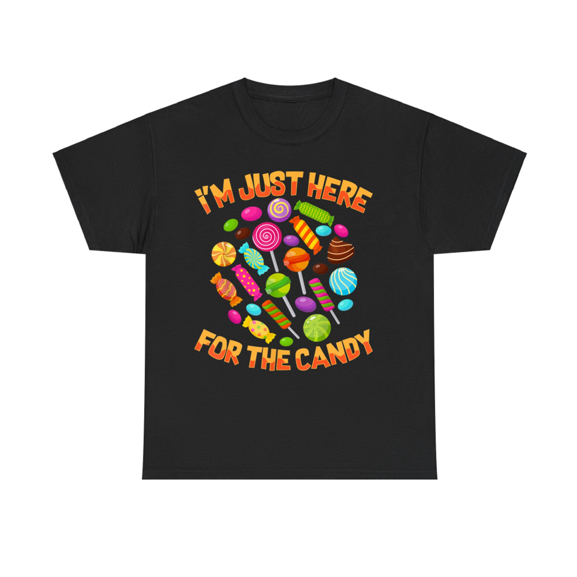 I'm Just Here For The Candy Funny Halloween Pun T-Shirt