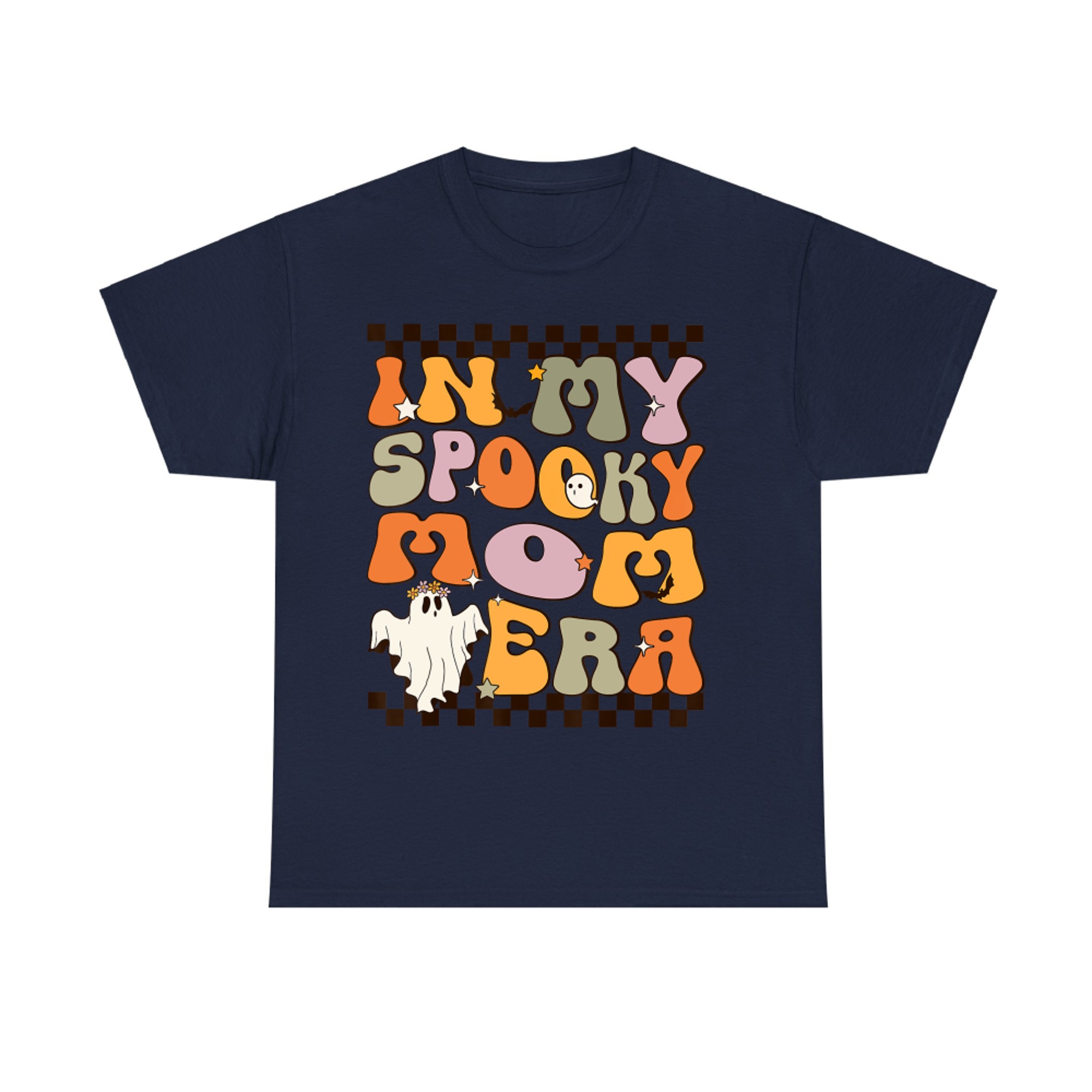 In My Spooky Mom Era Retro Ghost Halloween Look T-Shirt