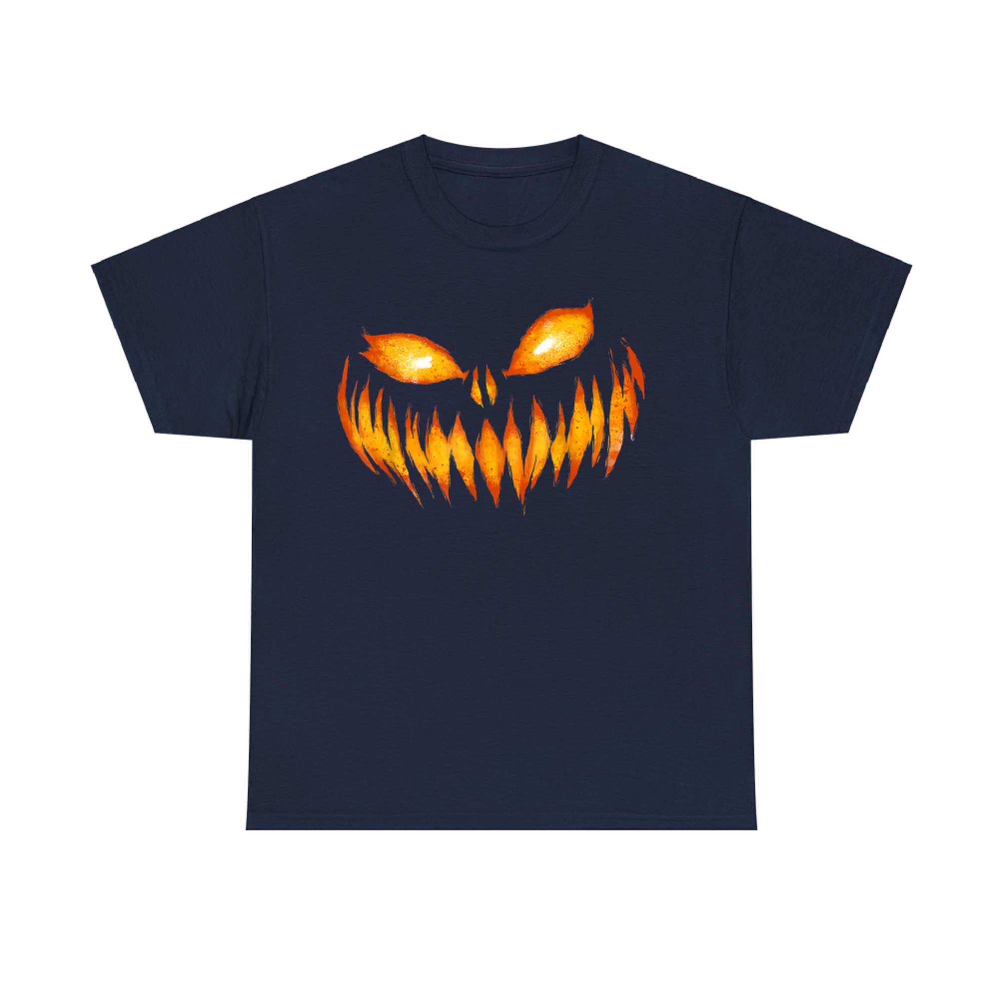 Jack O Lantern Scary Carved Pumpkin Face Halloween Costume T-Shirt
