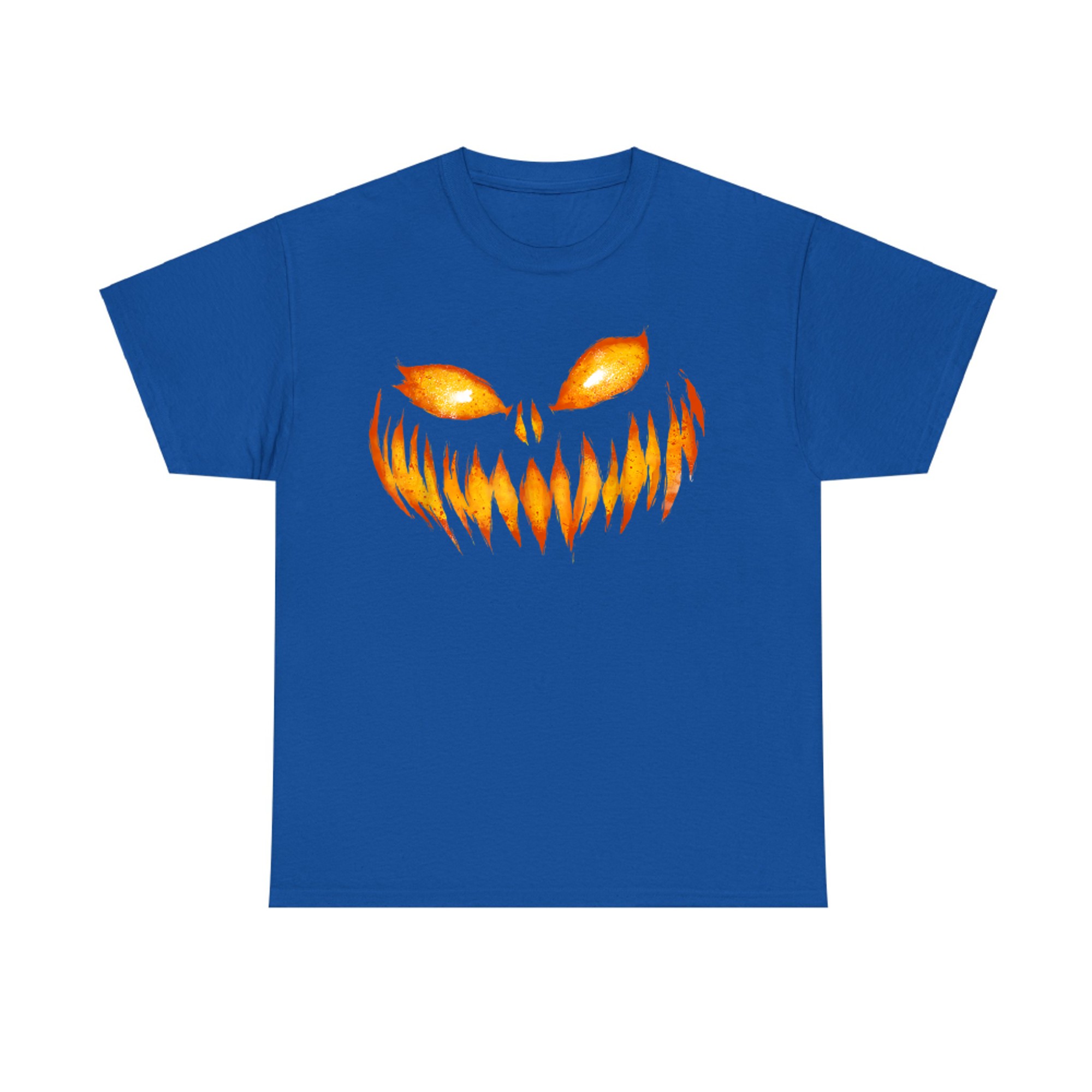 Jack O Lantern Scary Carved Pumpkin Face Halloween Costume T-Shirt